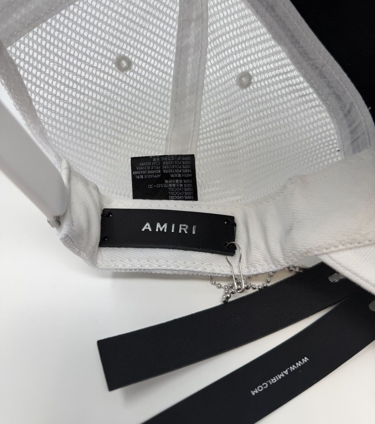 Amiri Amiri Zig Zag Trucker Hat White Size ONE SIZE - 6 Thumbnail