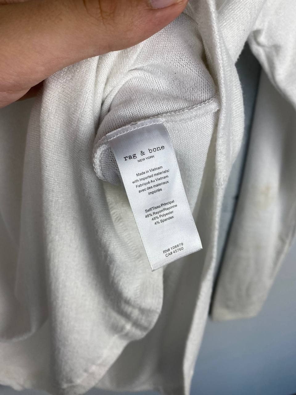Rag & Bone Rag & Bone Knitted White Unisex Longsleeve Size US S / EU 44-46 / 1 - 7 Thumbnail