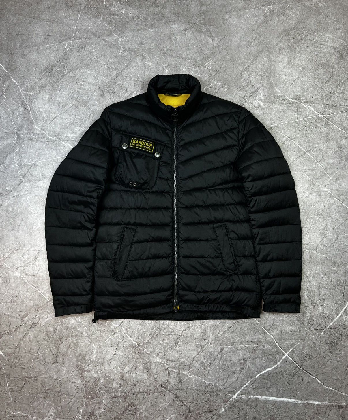Barbour × Vintage Vintage down jacket Barbour International y 2k rare fibre Size US S / EU 44-46 / 1 - 1 Thumbnail