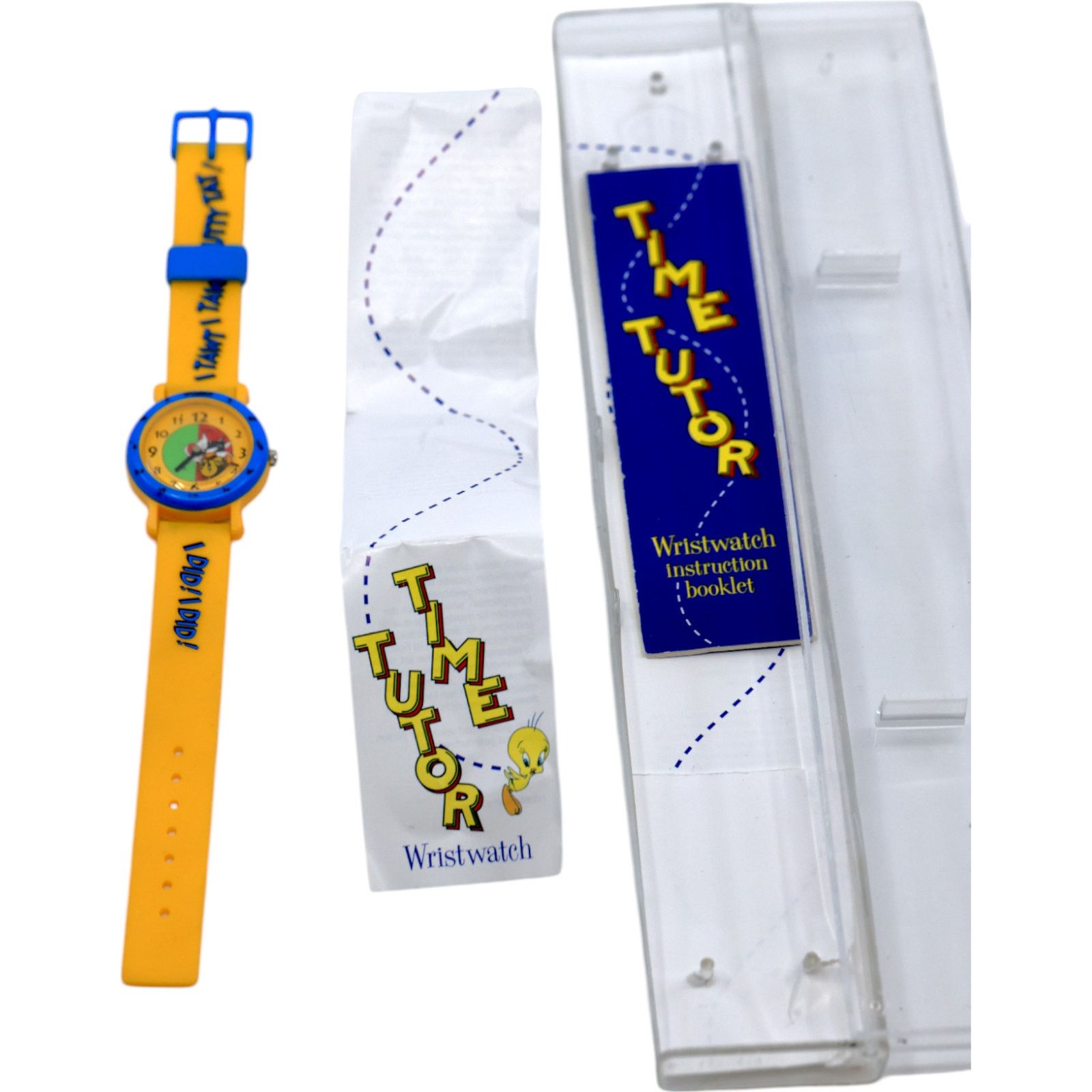 Warner Bros Warner Bros Time Tutor 1994 Fossil Watch Tweety & Sylvester Size ONE SIZE - 1 Thumbnail