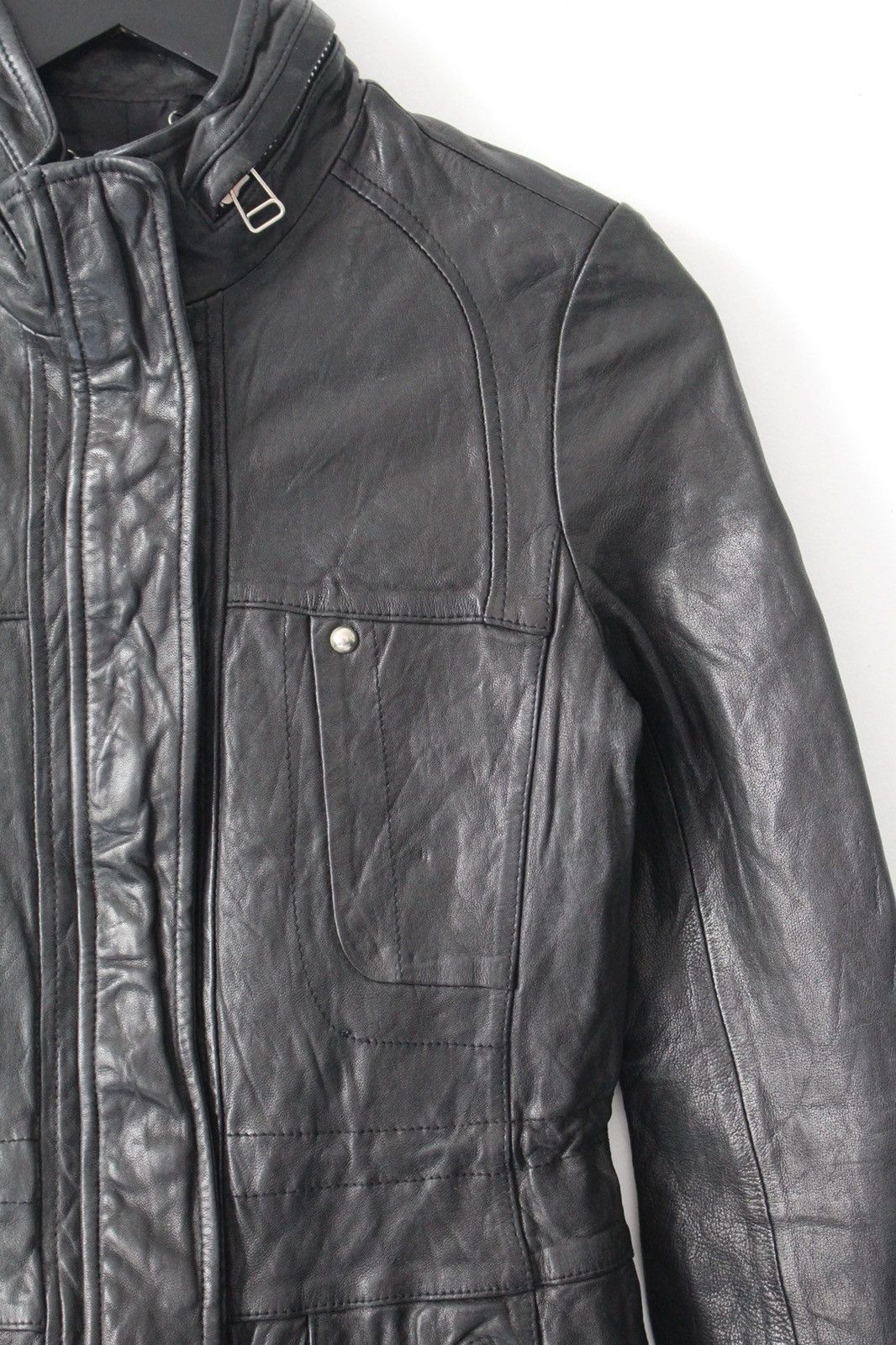 If Six Was Nine 2000S JAPANESE MADE SHEEPSKIN STAND-COLLAR UTILITY JACKET Size US S / EU 44-46 / 1 - 4 Thumbnail