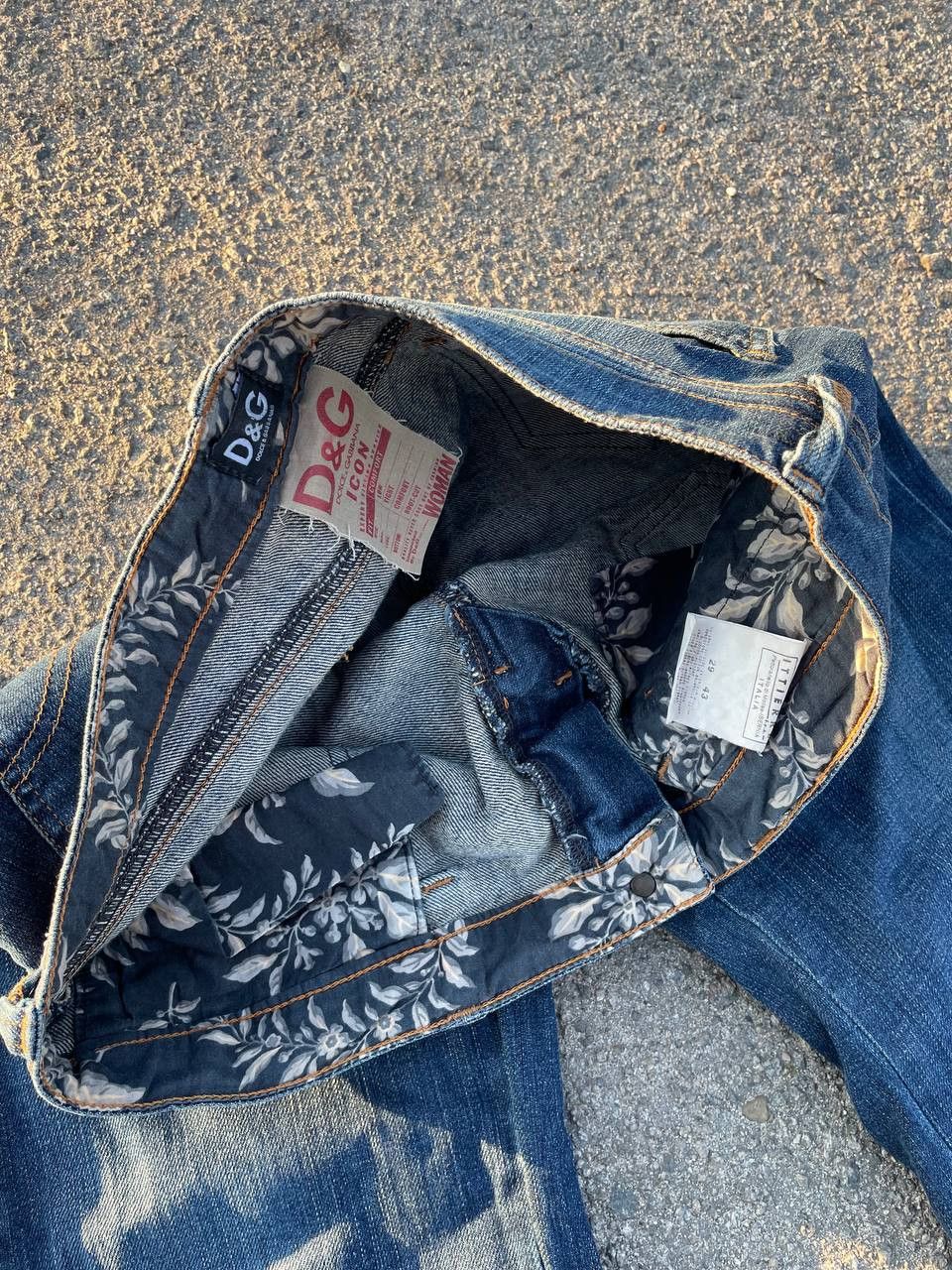 Dolce & Gabbana Vintage Dolce Gabbana ICON Italia Blue Jeans Women Size 29" - 6 Thumbnail
