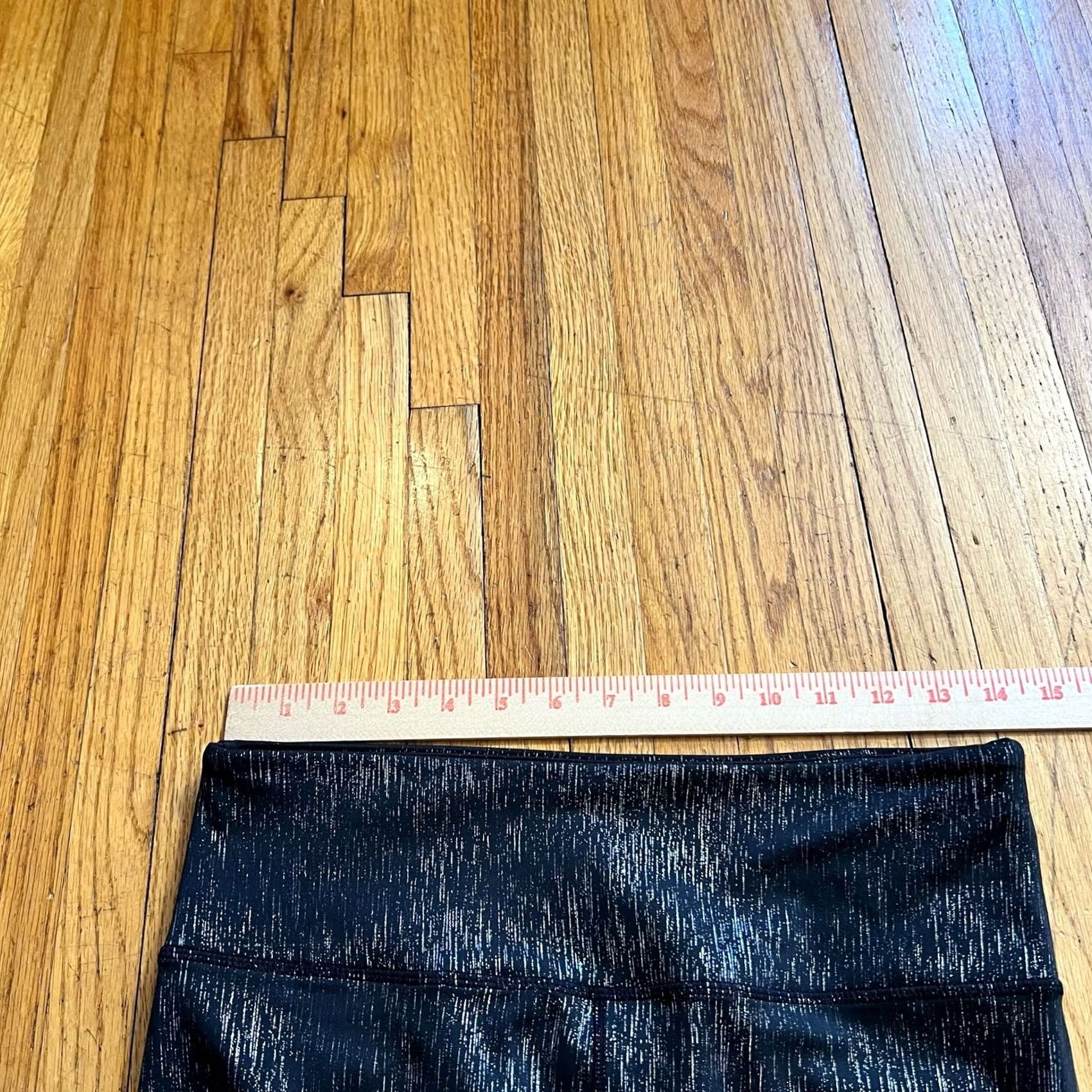 Vintage Zyia Leggings Womens 8-10 Black Metallic Crop Pants Size 30" / US 8 / IT 44 - 6 Thumbnail