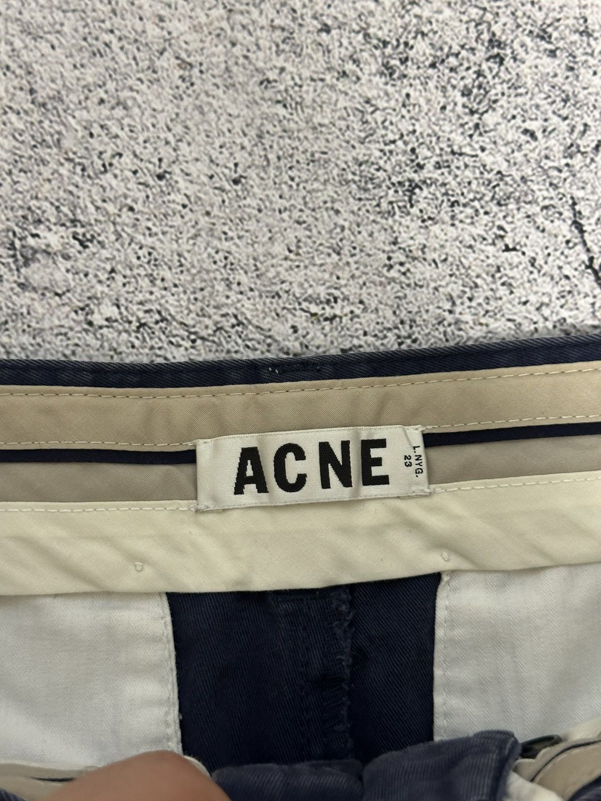 Acne Studios Acne Studios Seymour Twill Shorts Blue Size US 27 - 6 Thumbnail