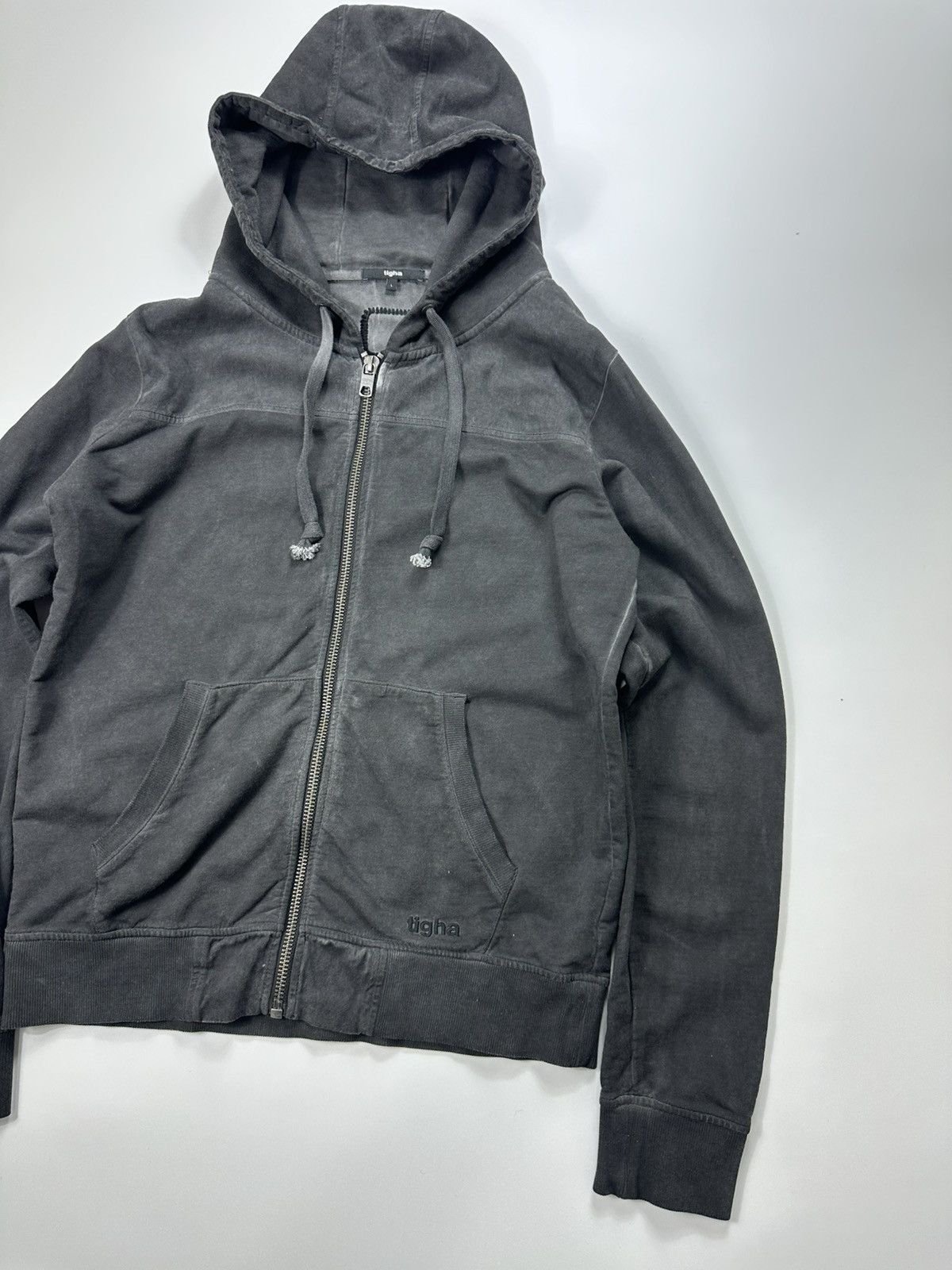 tigha tigha Hoodie Full Zip Gray Men's Size US L / EU 52-54 / 3 - 4 Thumbnail