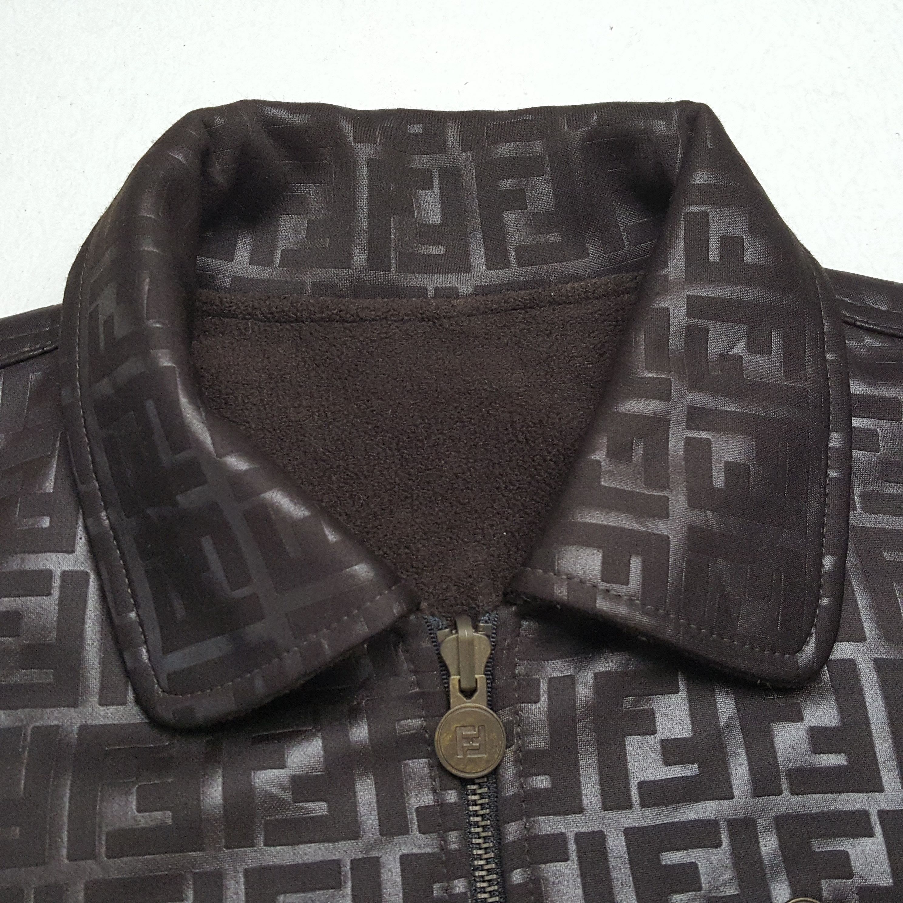 Fendi Vintage FENDI Italian Brand Reversible Monogram Style Jacket Size US L / EU 52-54 / 3 - 13 Thumbnail