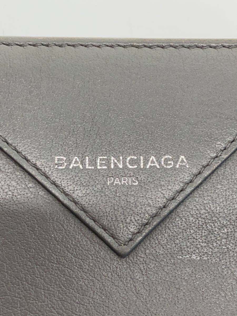 Balenciaga Balenciaga Leather Short Bi-Fold Wallet Gray Size ONE SIZE - 3 Thumbnail
