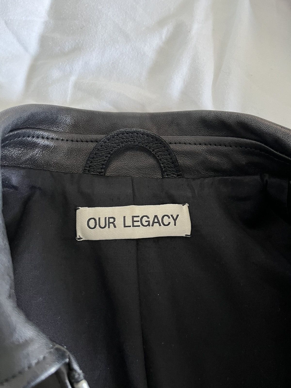 Our Legacy Our Legacy - Demon appliquéd leather jacket - black Size US M / EU 48-50 / 2 - 11 Thumbnail