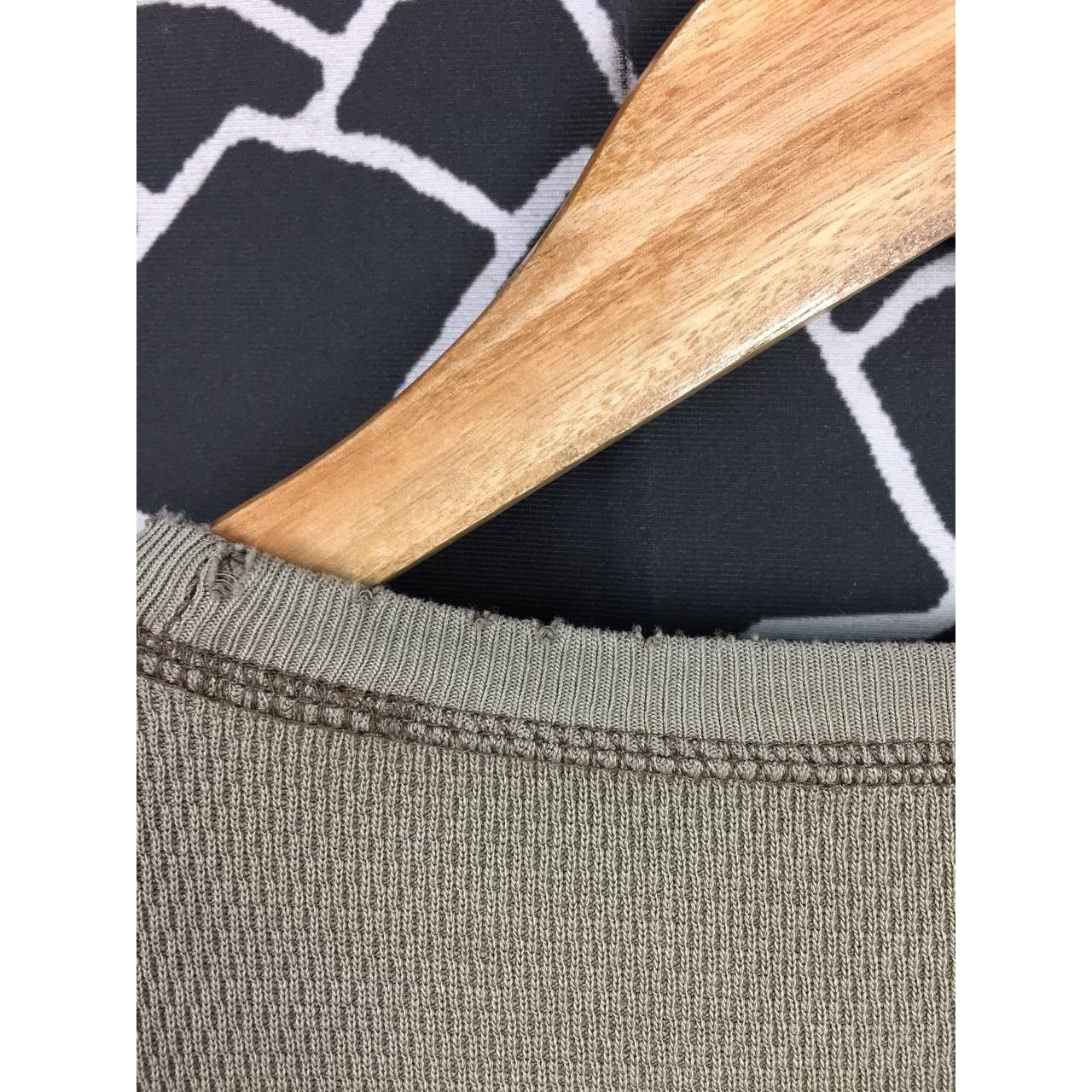 Avirex × Vintage Vtg Avirex U.S Army Fort Riley Waffle Knit Longsleeve Tee Size US M / EU 48-50 / 2 - 13 Thumbnail