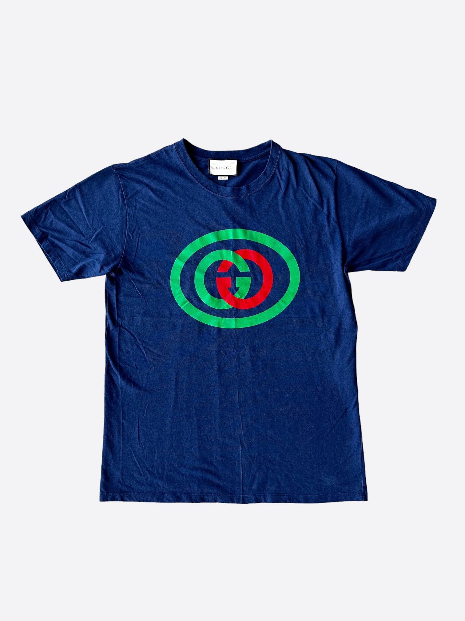 Gucci Blue & Green GG Logo T-Shirt Size US XL / EU 56 / 4 - 1 Thumbnail