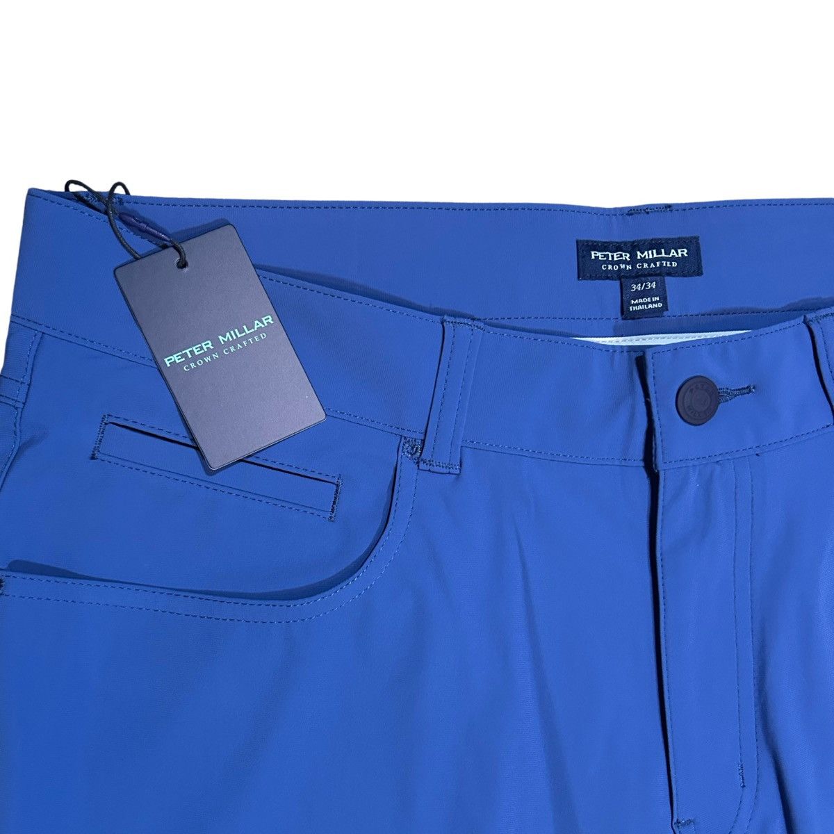 Peter Millar Peter Millar Ocean Blue Bingham Performance Pants Size US 34 / EU 50 - 2 Thumbnail