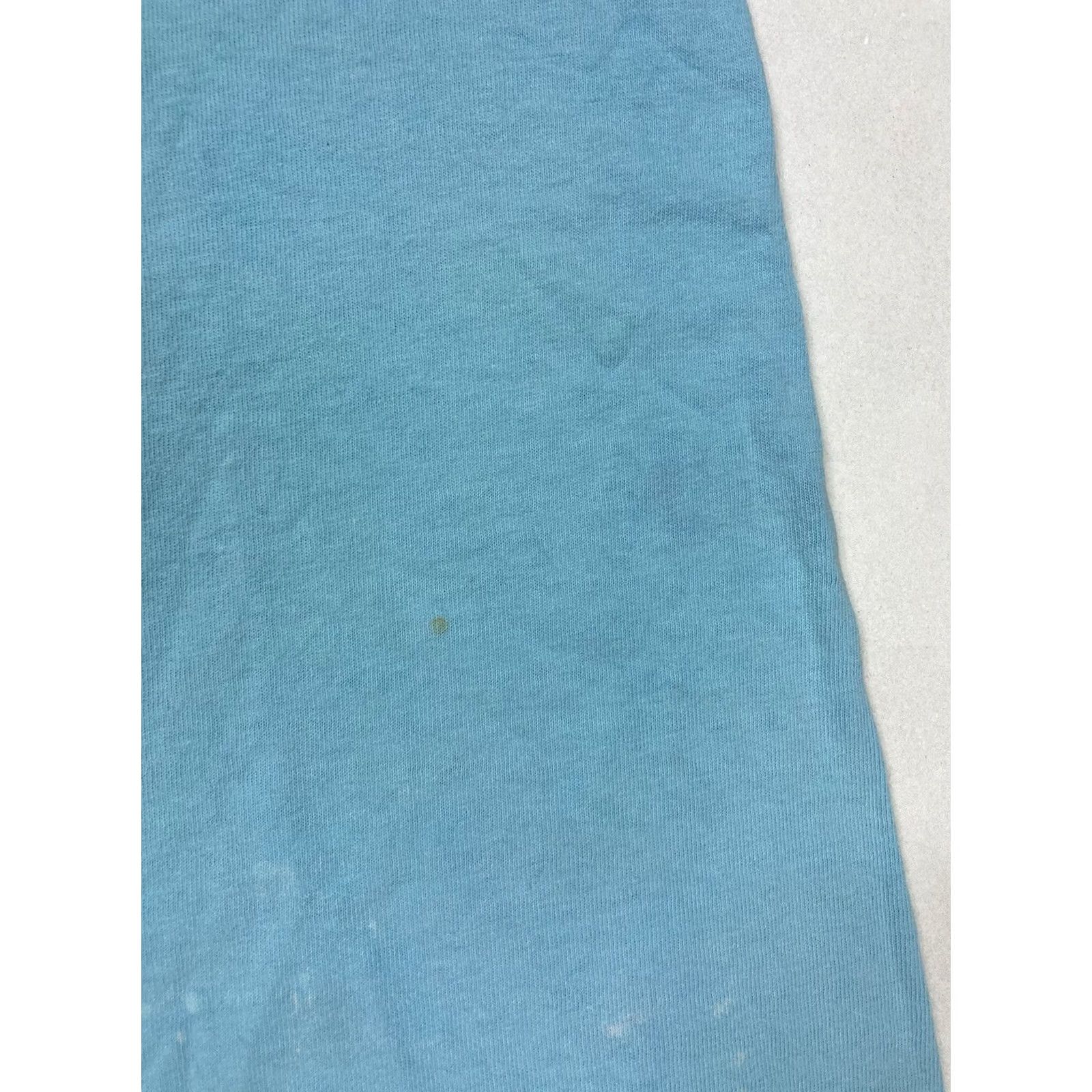 Fruit Of The Loom VINTAGE Fruit of the Loom Bermuda Fish Ocean Graphic T-shirt Men XL Aqua Blue 90s Single Stitch Mens Size US XL / EU 56 / 4 - 4 Thumbnail