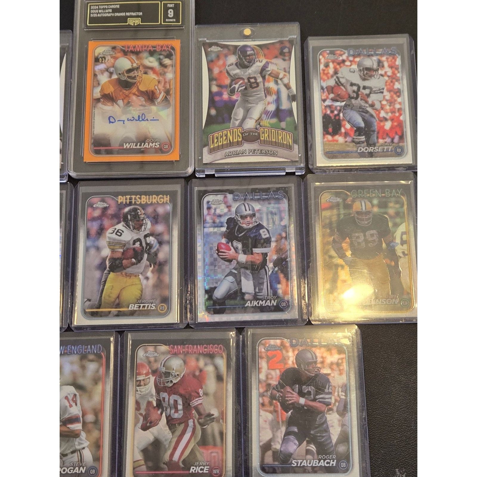 Other Topps Chrome Football 2024 Card Lot 14 Legends Aikman Bettis Size ONE SIZE - 4 Thumbnail