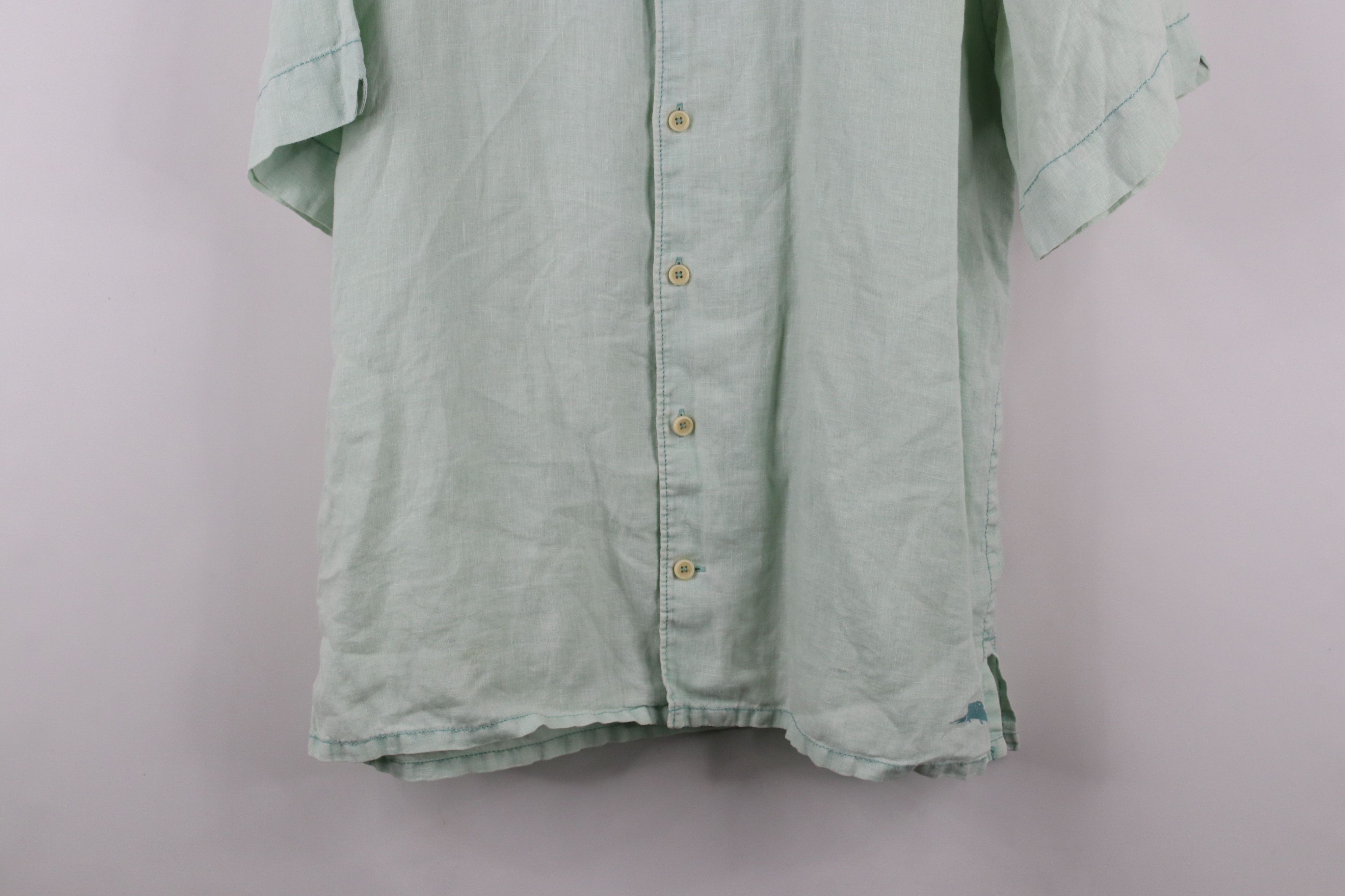 Tommy Bahama × Vintage Vintage Tommy Bahama Linen Beach Short Sleeve Button Shirt Size US L / EU 52-54 / 3 - 3 Thumbnail