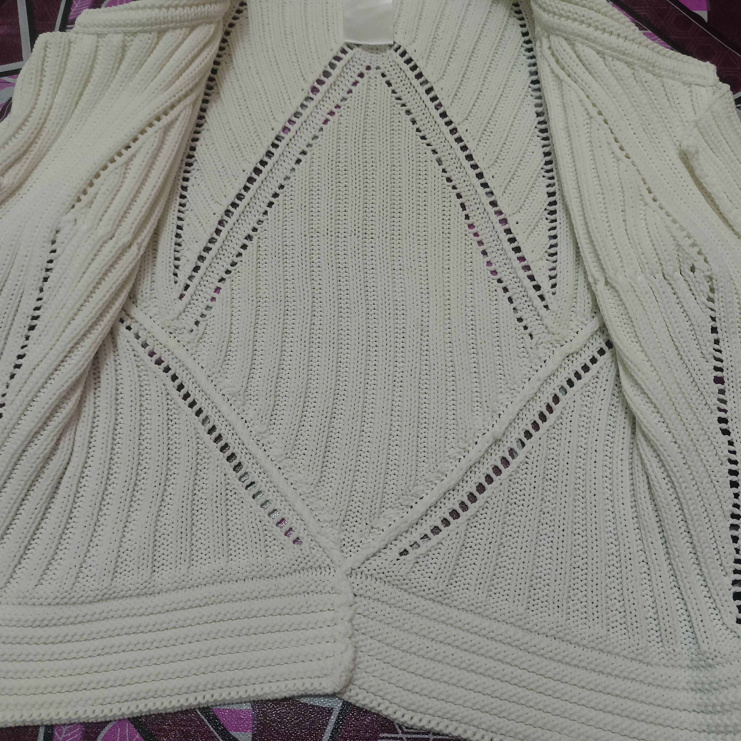 If Six Was Nine Rare Design Hiroko Koshino Mesh Jacket zipper Size XS / US 0-2 / IT 36-38 - 7 Thumbnail