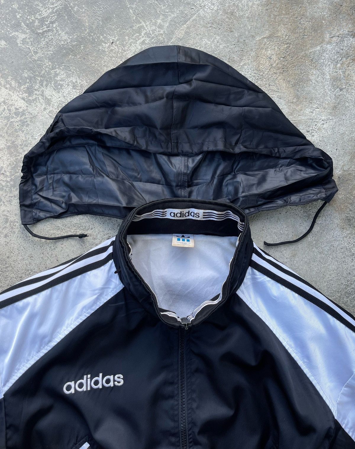 Adidas 🔥Vintage 90's Adidas Germany Jacket With Hidden Hoodie Size US L / EU 52-54 / 3 - 10 Thumbnail