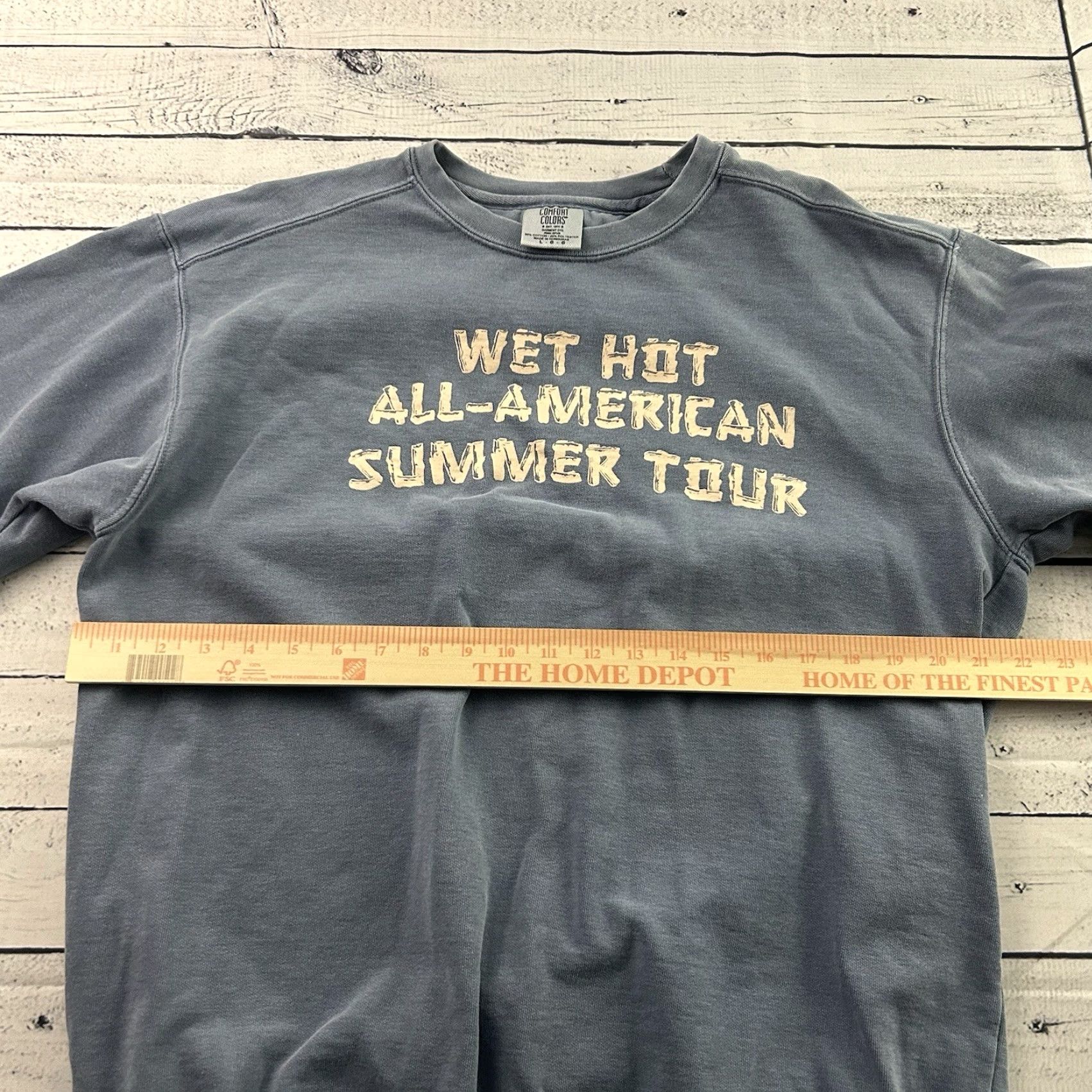 Comfort Colors All American Rejects Summer Tour 2023 Crewneck Sweatshirt Men L Blue Size US L / EU 52-54 / 3 - 4 Thumbnail