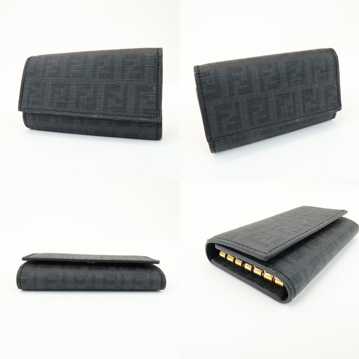 Fendi Fendi Zucca Key Holder Black Size ONE SIZE - 3 Thumbnail