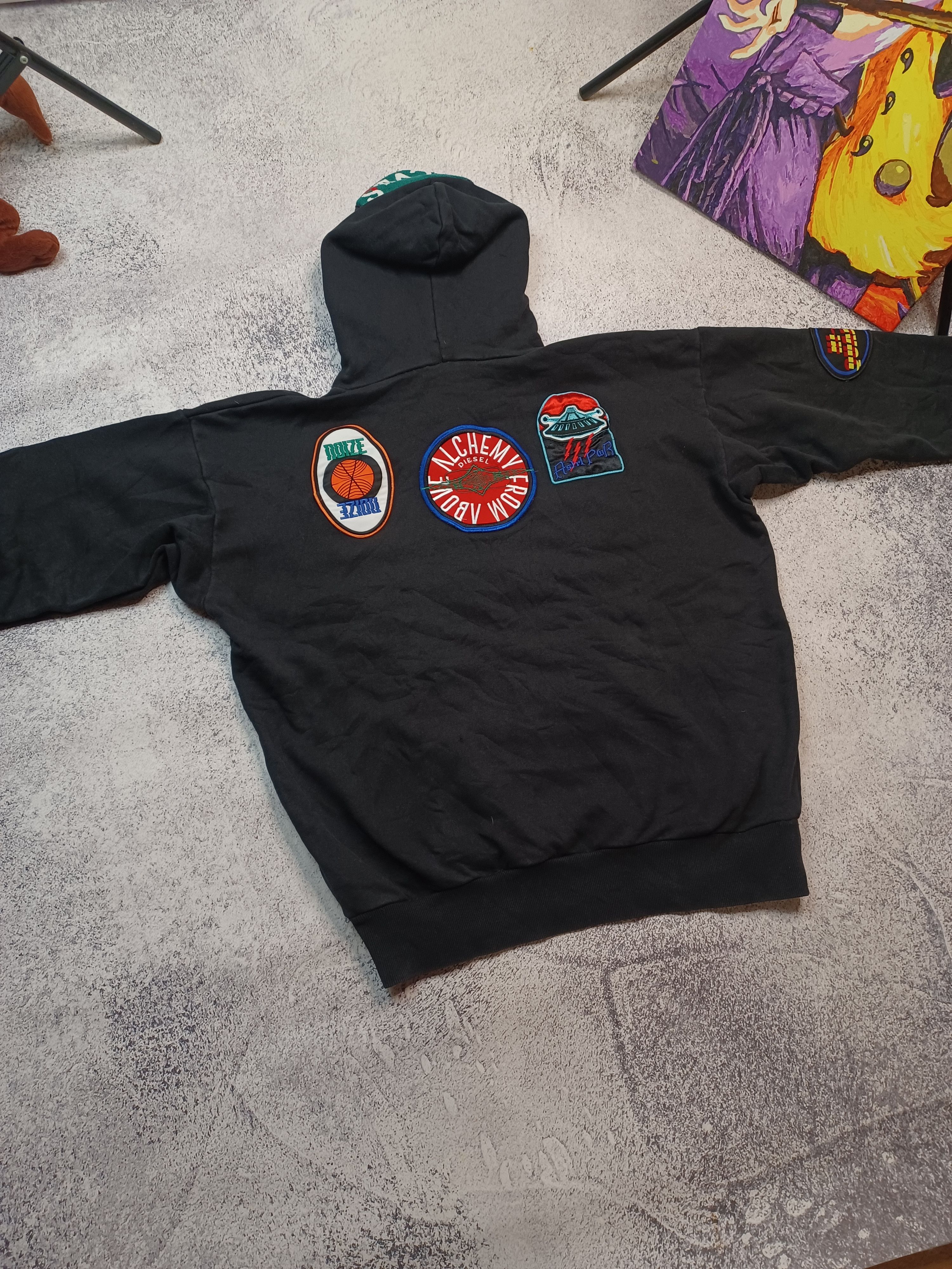 Diesel Diesel Multi-Patch Pullover Hoodie Size US L / EU 52-54 / 3 - 2 Thumbnail