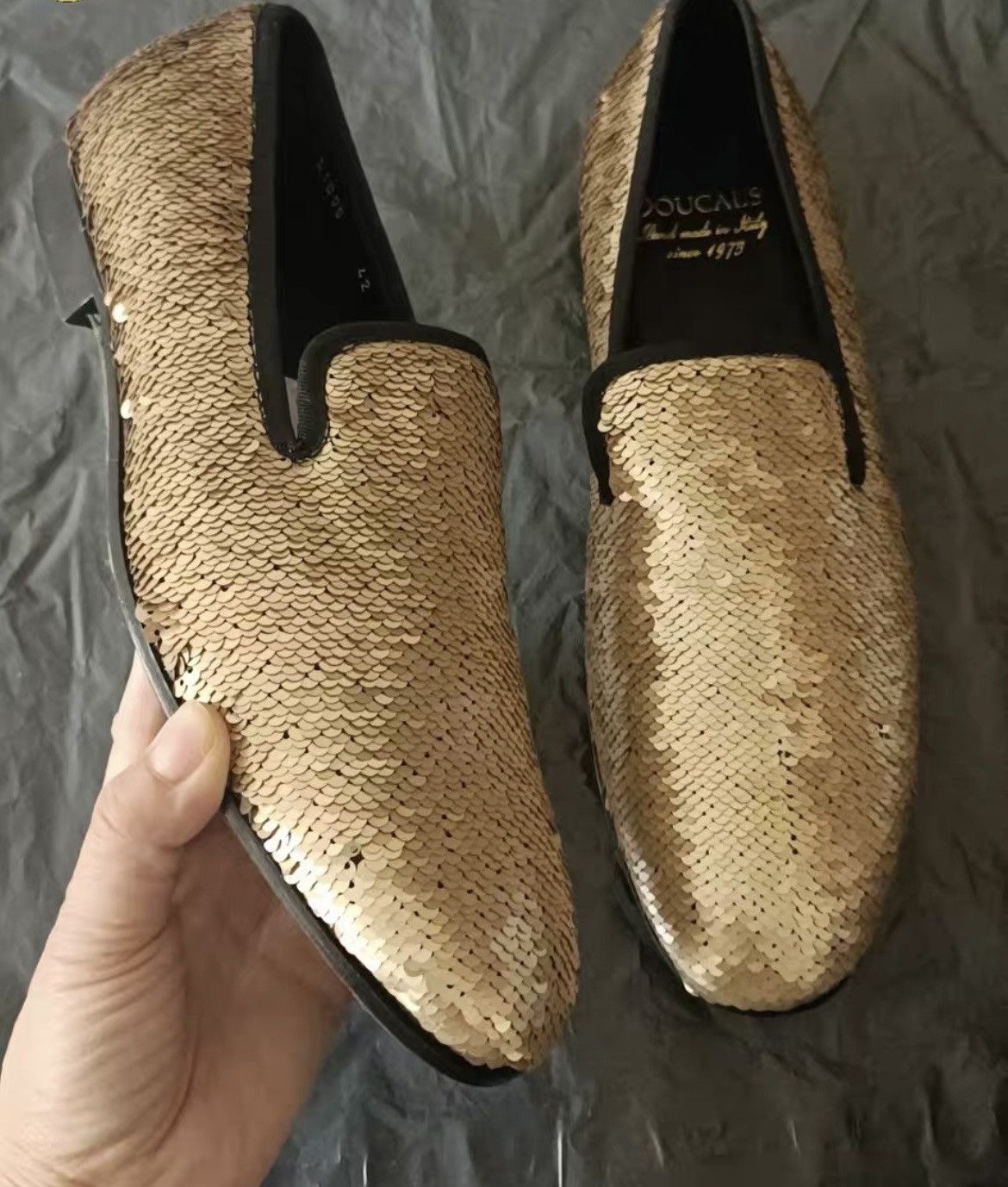 Doucal's Doucal’s Italy Luxury Sequin Loafers - G-Dragon Style (Rare) Size US 8.5 / EU 41-42 - 1 Thumbnail