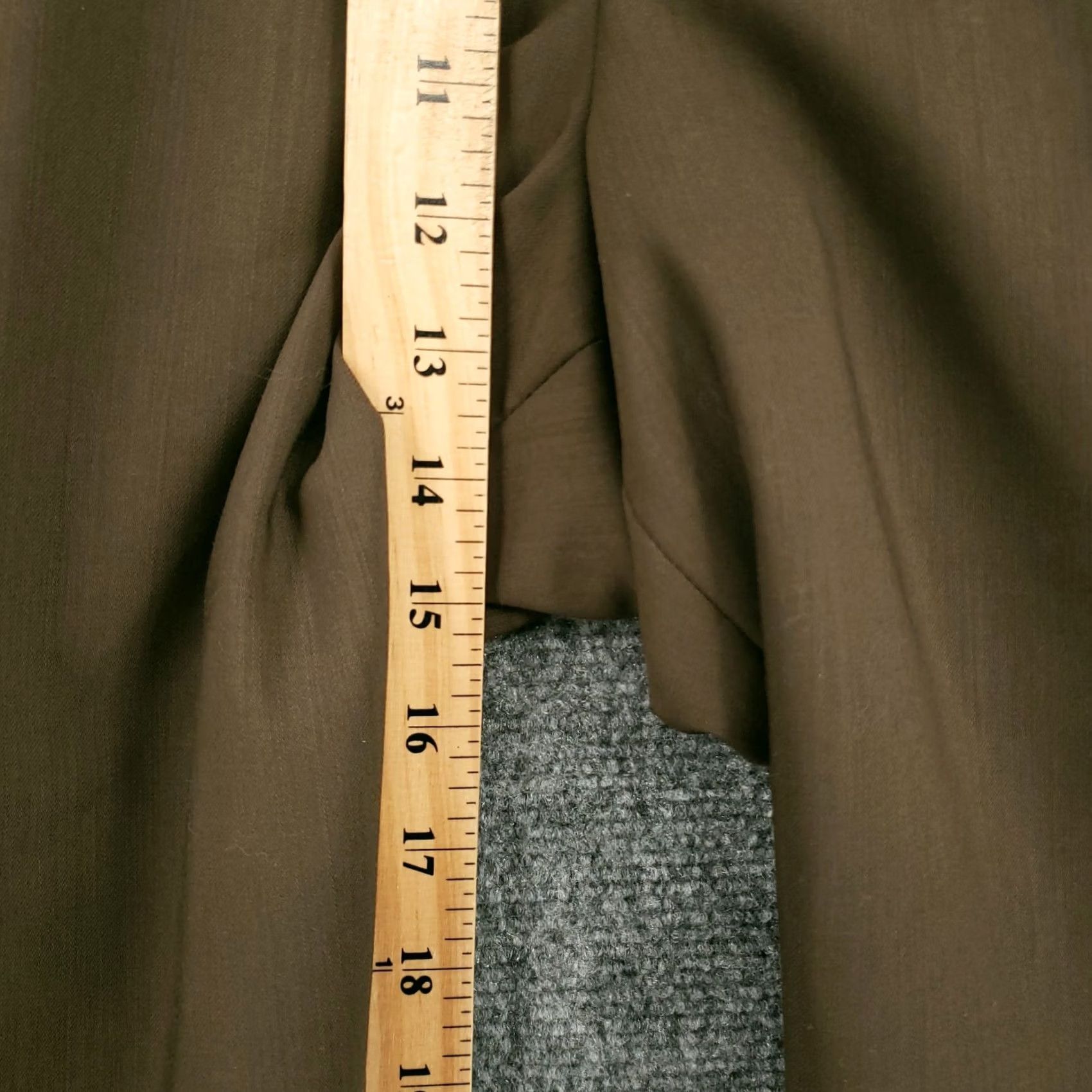 Vintage Zignone Pants Mens 38x30 Gray Chino Pleated Front Straight Leg Wool Trouser Jeans? Size US 38 / EU 54 - 6 Thumbnail