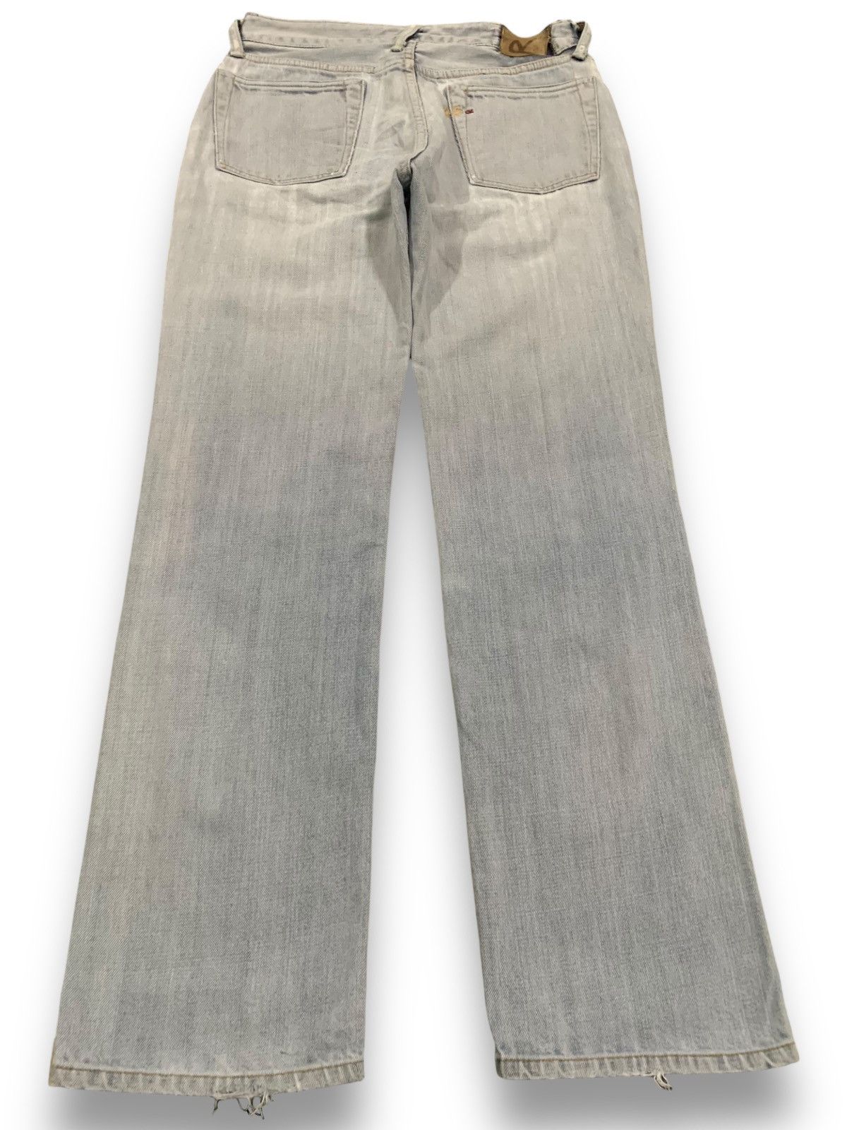 45rpm Vintage Japanese Brand 45rpm Slim Straight Ripped Jeans Size US 27 - 2 Thumbnail