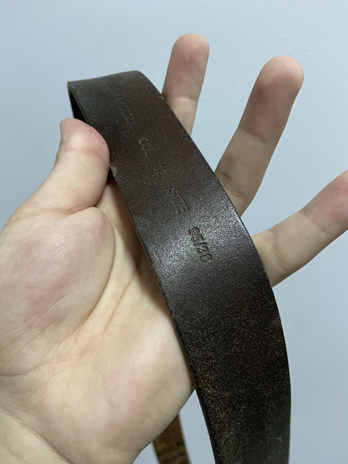 Diesel × Vintage Diesel belt leather vintage made in Italy avant Garde Size ONE SIZE - 12 Thumbnail