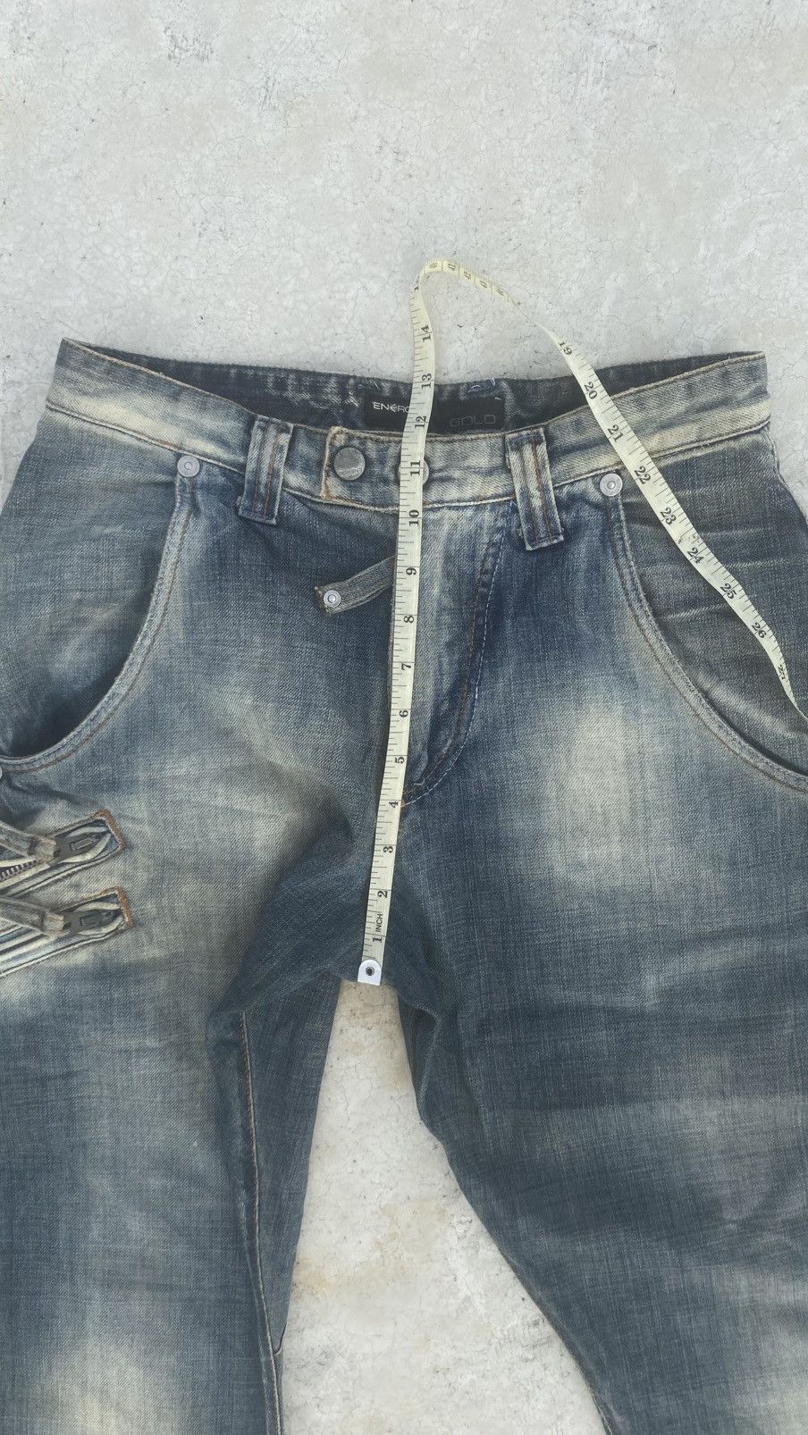 Energie Y2K Distressed MultiZip Energie x Sixty Denim Size US 29 - 12 Thumbnail