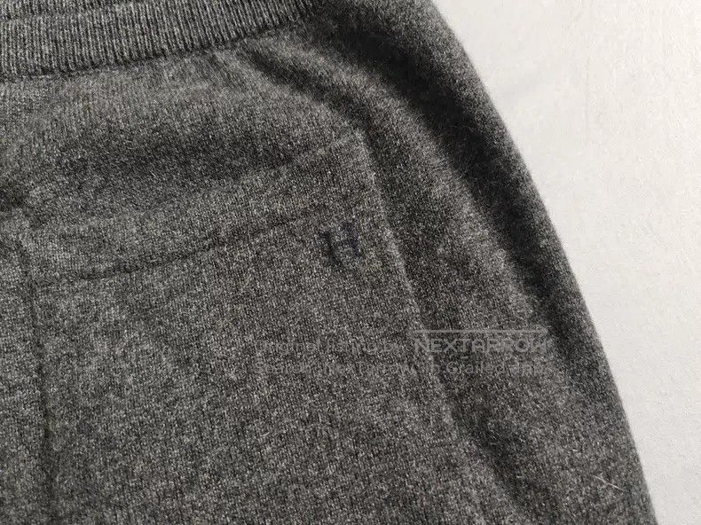 Hermes Hermes size XL Men's cashmere sport trousers, dark gray ver Size US 27 - 8 Thumbnail