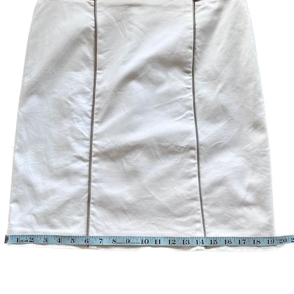 Michael Kors Michael Kors Contrast Zipper Sheath Dress Sleeveless White 8 Size M / US 6-8 / IT 42-44 - 11 Thumbnail