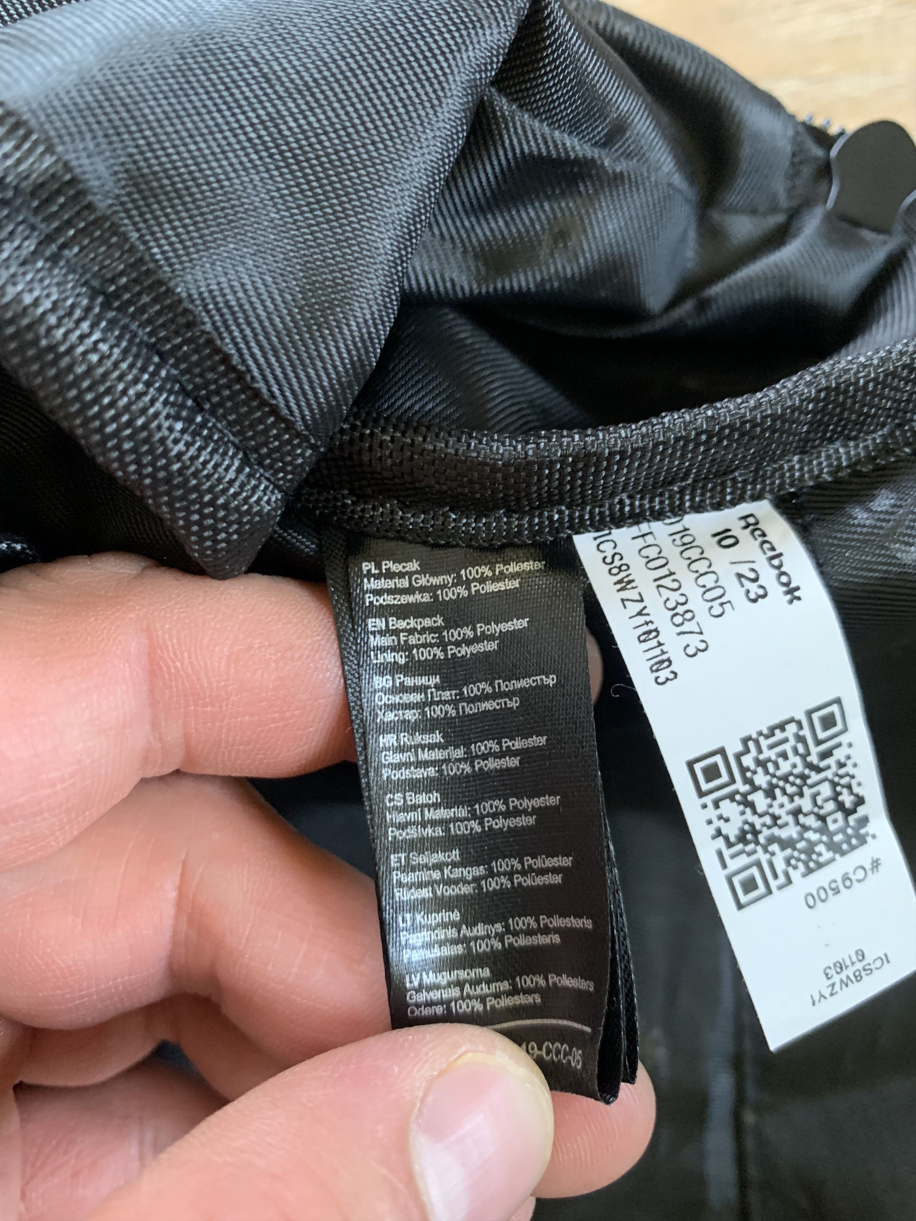 Reebok Reebok Black Backpack RBK-019-CCC-05 Size ONE SIZE - 7 Thumbnail