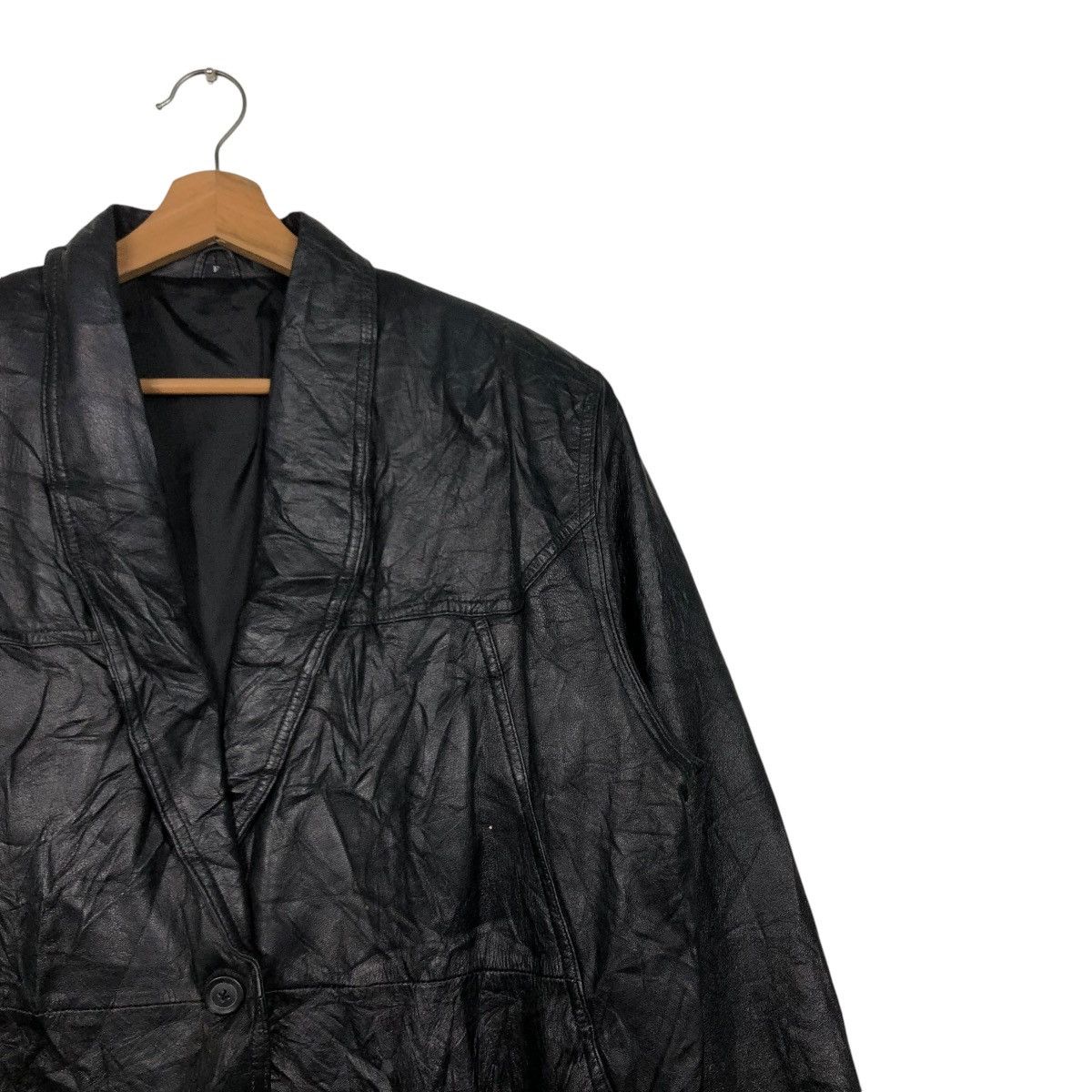 Japanese Brand 🔥VINTAGE BIKER LEATHER JACKET UNKNOWN BRAND ISSEY MIYAKE Size US M / EU 48-50 / 2 - 8 Thumbnail