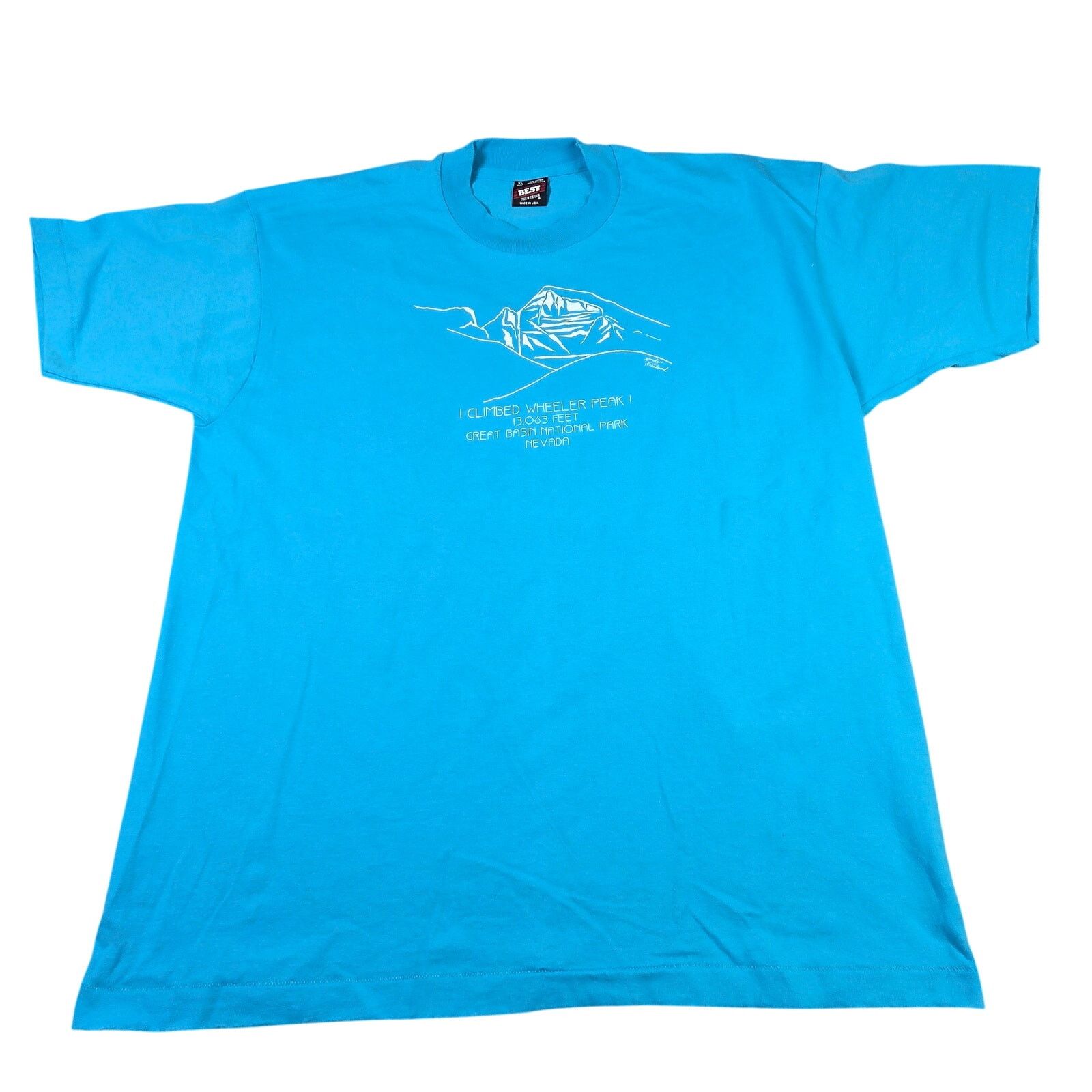 Fruit Of The Loom Vintage Wheeler Peak Great Basin Nevada Tee XL Size US XL / EU 56 / 4 - 1 Thumbnail