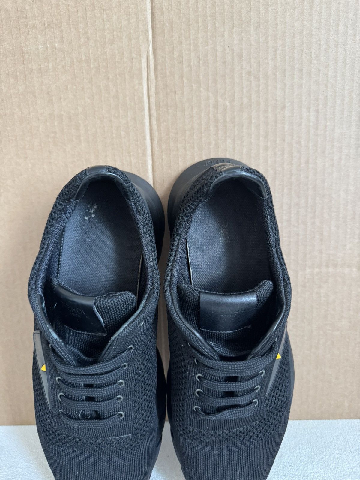 Fendi Fendi Black Bug Eyes Knit Sneakers Size US 9 / EU 42 - 19 Thumbnail