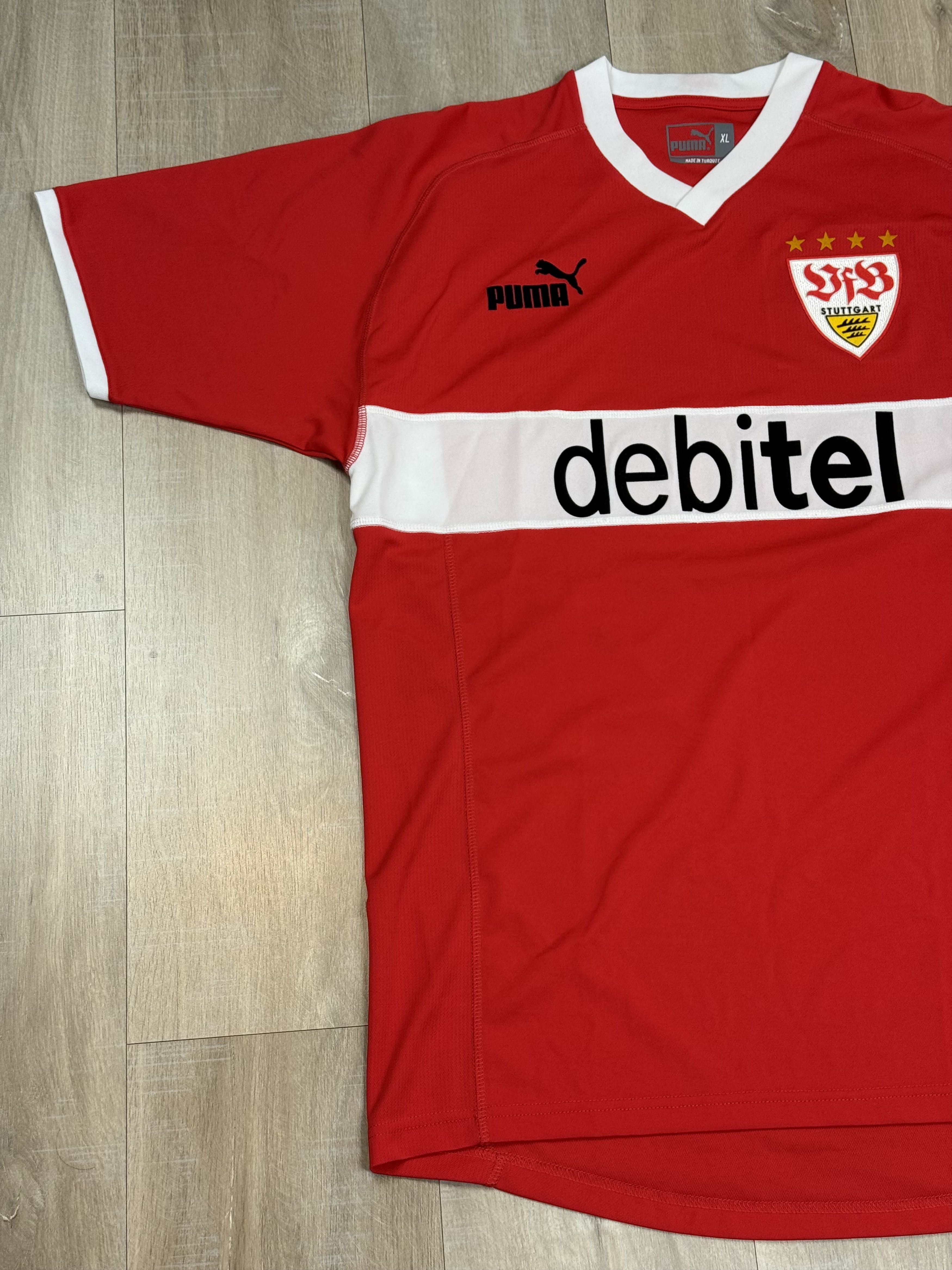 Puma Puma Stuttgart 2003/2004 Away Football Soccer Jersey Red Size US XL / EU 56 / 4 - 2 Thumbnail