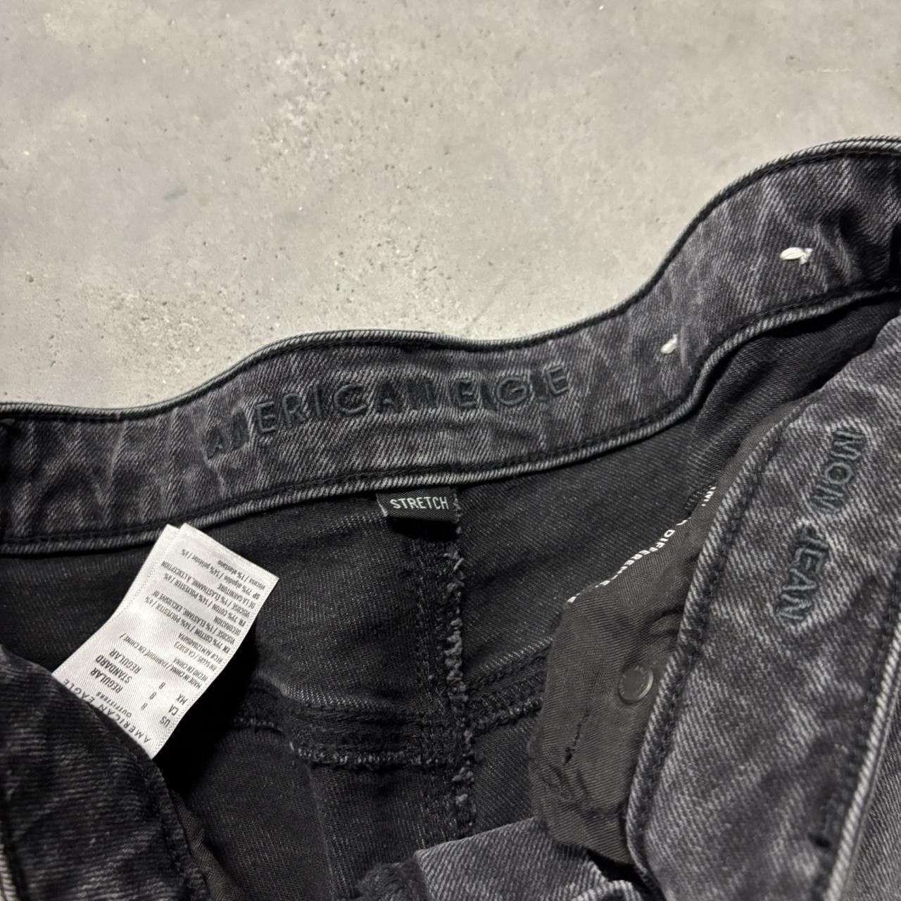 Japanese Brand × Vintage Crazy Vintage Y2K/2000s Grunge Faded Black Denim Jeans! Size US 29 - 8 Thumbnail
