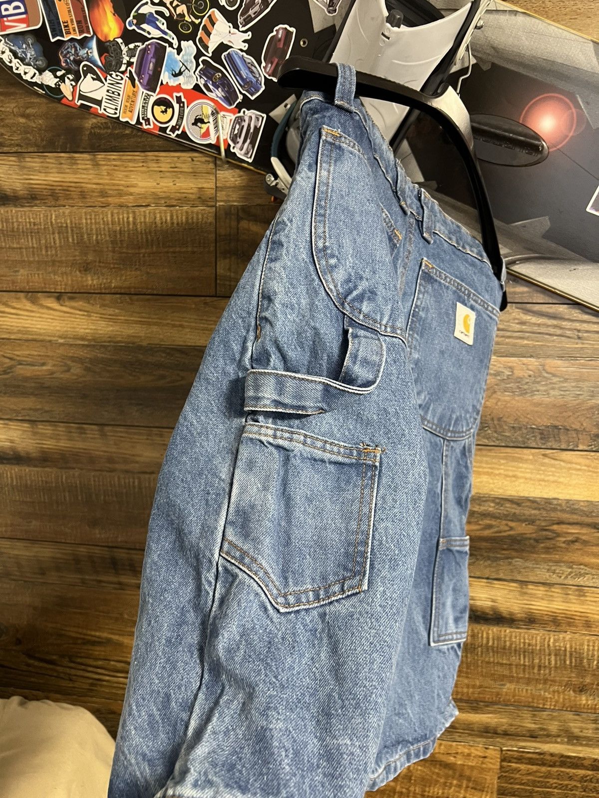 Carhartt Carhartt Men's Relaxed Fit Carpenter Denim Shorts Size 30 Size US 30 / EU 46 - 5 Thumbnail