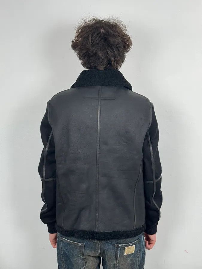 Givenchy AW2015 Givenchy Black Shearling Collar Leather Jacket by Riccardo Tisci Size US L / EU 52-54 / 3 - 3 Thumbnail