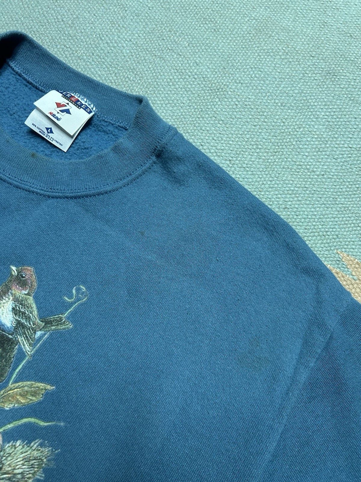 Vintage Vtg sweatshirt birds fall autumn graphic nature animal large Size US L / EU 52-54 / 3 - 6 Thumbnail