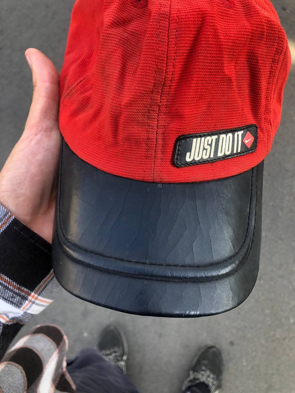 Nike × Vintage VERY RARE NIKE JUST DO IT CAP DRILL SWOOSH Y2K JAPAN STYLE Size ONE SIZE - 4 Thumbnail