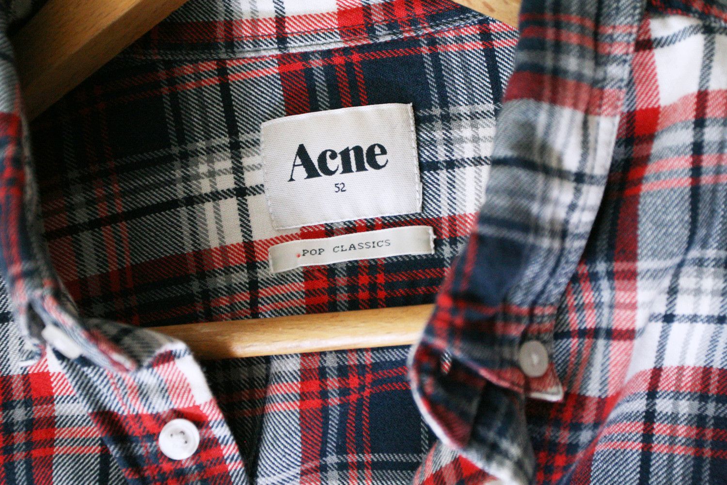Acne Studios Acne Studios Pop Classics Checked Cotton Grunge Shirt Size US L / EU 52-54 / 3 - 7 Thumbnail