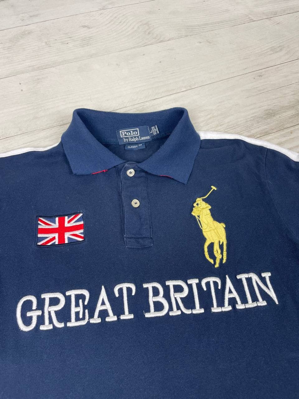 Polo Ralph Lauren Vintage Polo Ralph Lauren Great Britain GBR Rugby Polo Shirt Size US M / EU 48-50 / 2 - 4 Thumbnail
