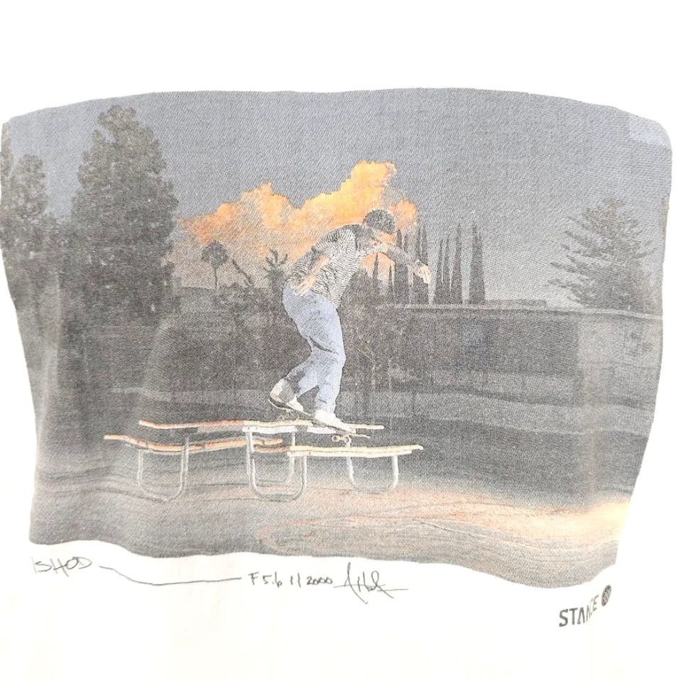 Vintage Stance Ishod Wair T Shirt Mens M White Graphic Tee Skateboarding/Skater Theme, Cotton, Short Sleeve, Crew Neck Size US M / EU 48-50 / 2 - 3 Thumbnail