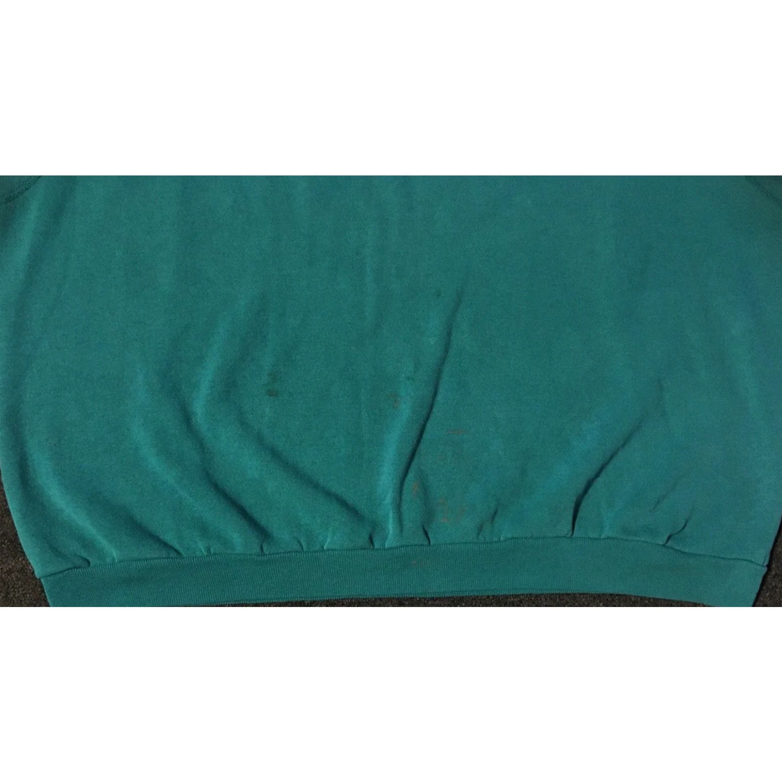 Tultex VINTAGE Tultex 80s Hoodie Shirt 2XL Green Distressed Boxy Sweatshirt USA 90s Grunge Punk Surf Skate Rockabilly Size US XXL / EU 58 / 5 - 3 Thumbnail