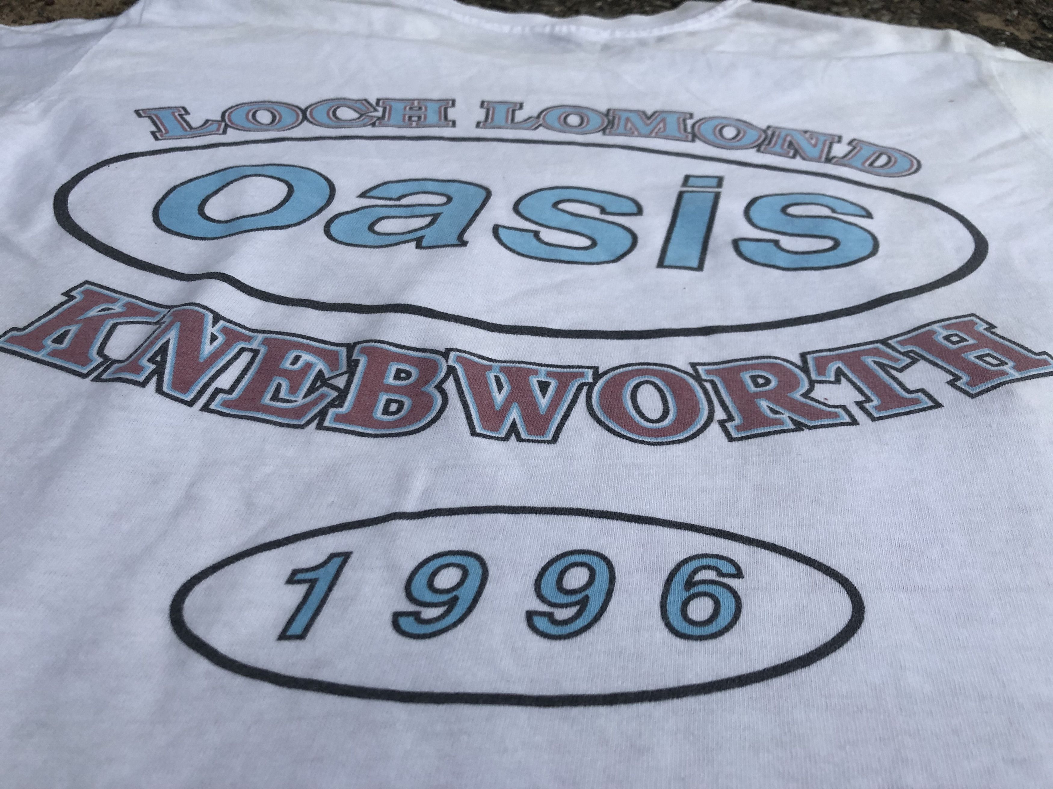 Band Tees 🔥Vintage 96' OASIS Loch Lomond Knebworth Brit Band T-Shirt Size US S / EU 44-46 / 1 - 6 Thumbnail