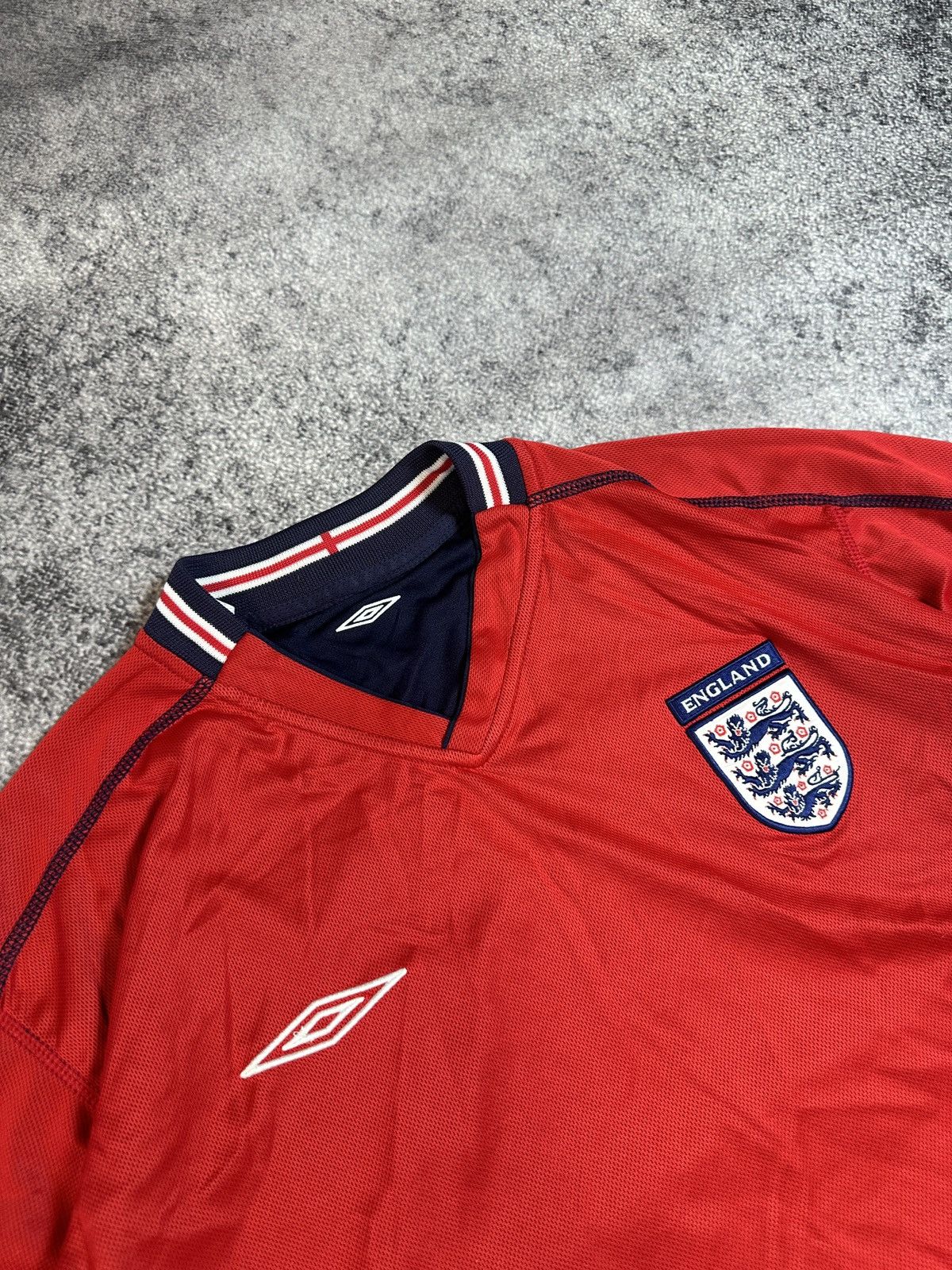Umbro × Vintage Vintage Umbro England Soccer Jersey Blokecore Rare Style VTg Size US XL / EU 56 / 4 - 7 Thumbnail