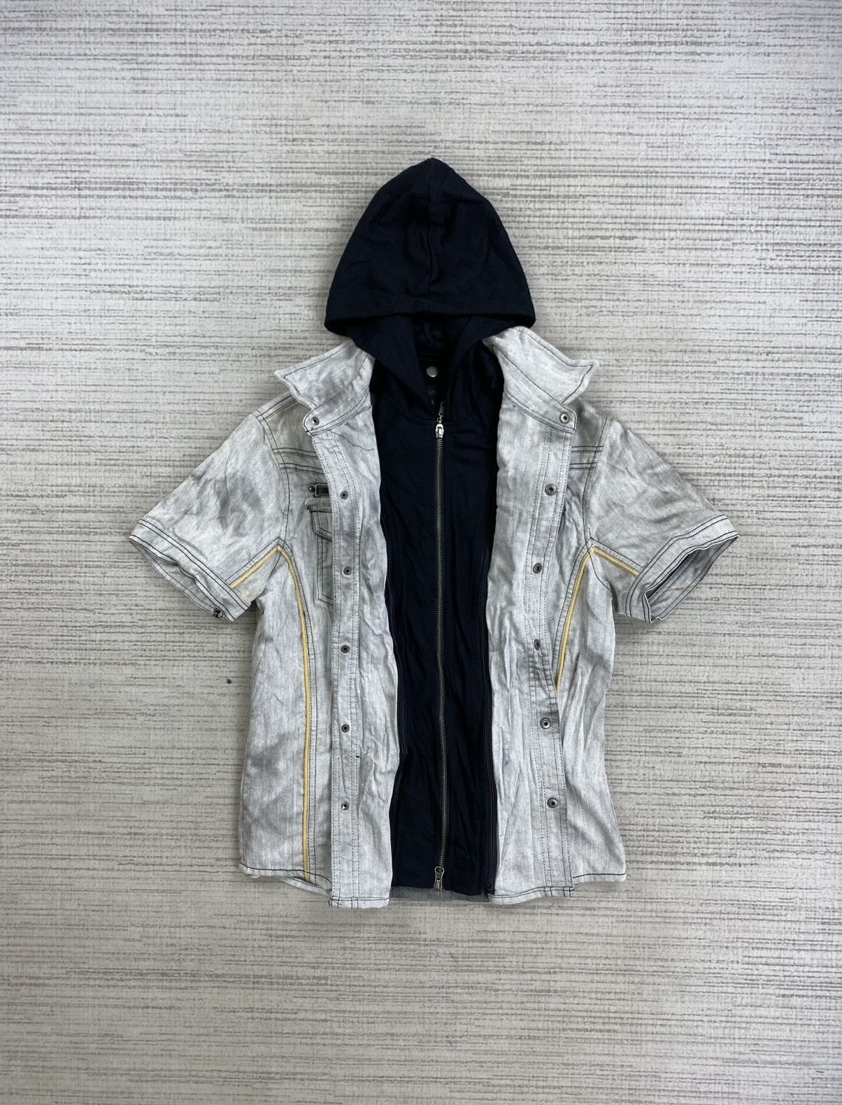 In The Attic 🔥STEALS In The Attic Wash Grey Detachable Punk Jacket Size US M / EU 48-50 / 2 - 5 Thumbnail