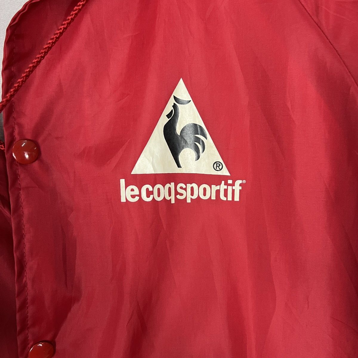 Le Coq Sportif 🔥 80s VINTAGE LE COQ SPORTIF BIG LOGO COACH JACKET MADE USA Size US L / EU 52-54 / 3 - 16 Thumbnail