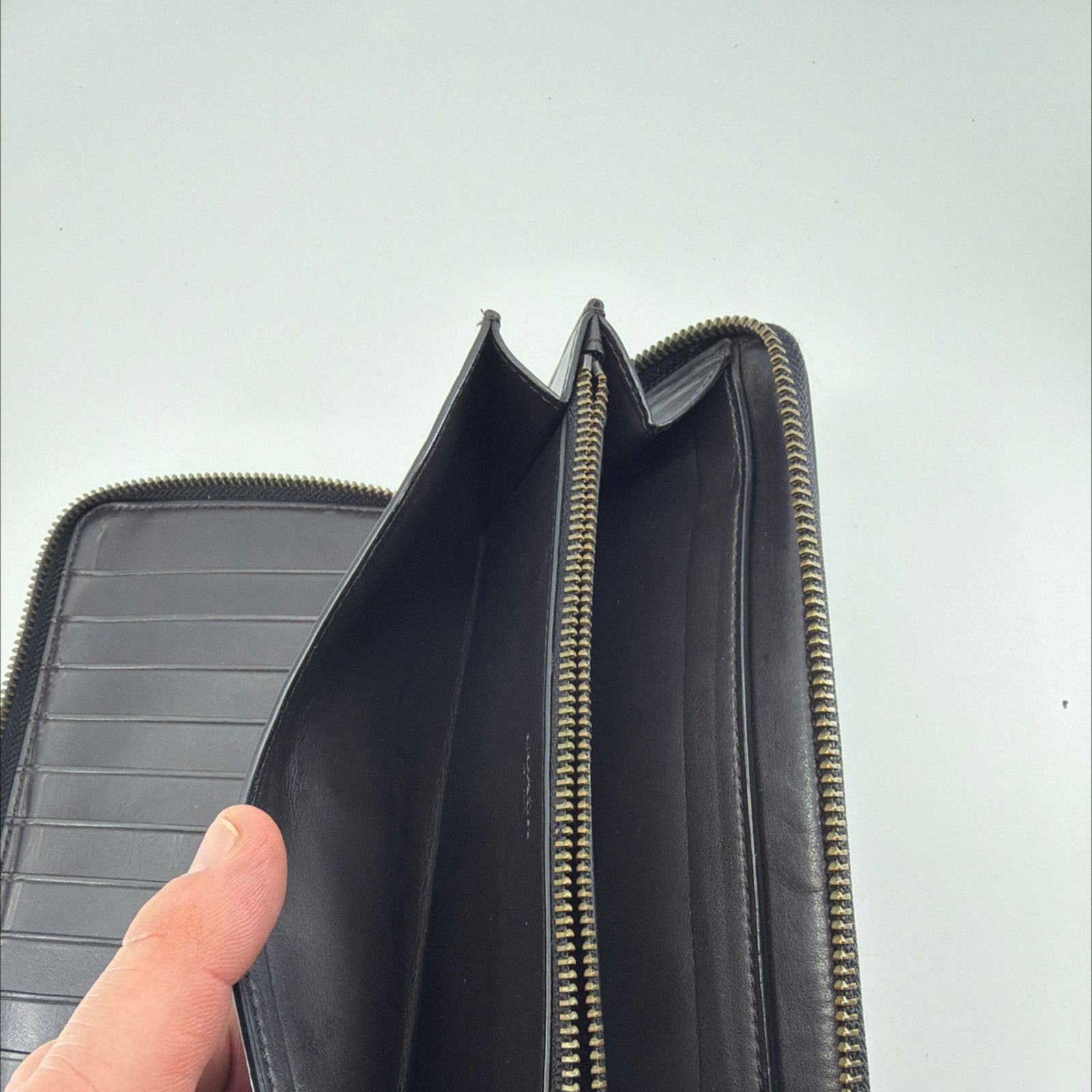 Coach Coach Accordio Zip BrownBlack Signature Coated Canvas Wallet Size ONE SIZE - 6 Thumbnail