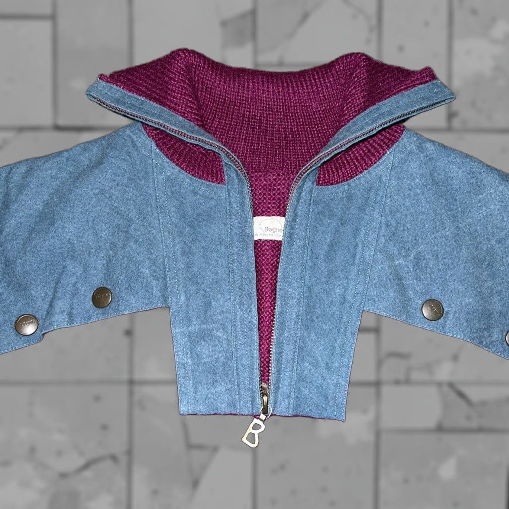 Bogner VINTAGE Bogner Purple Half Zip Pullover Sweater Womens Size 40 Size S / US 4 / IT 40 - 1 Thumbnail